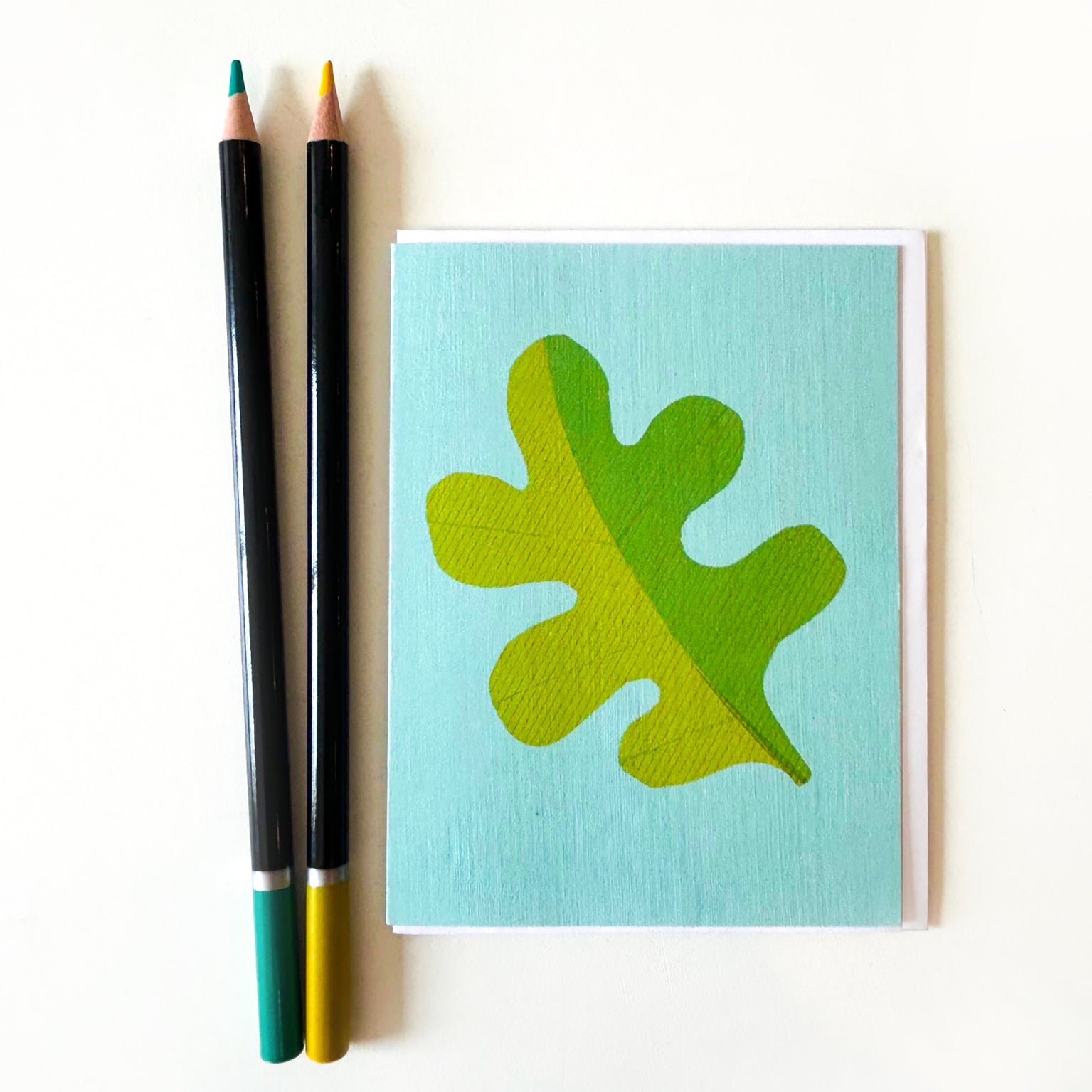 AL25 mini leaf greetings card