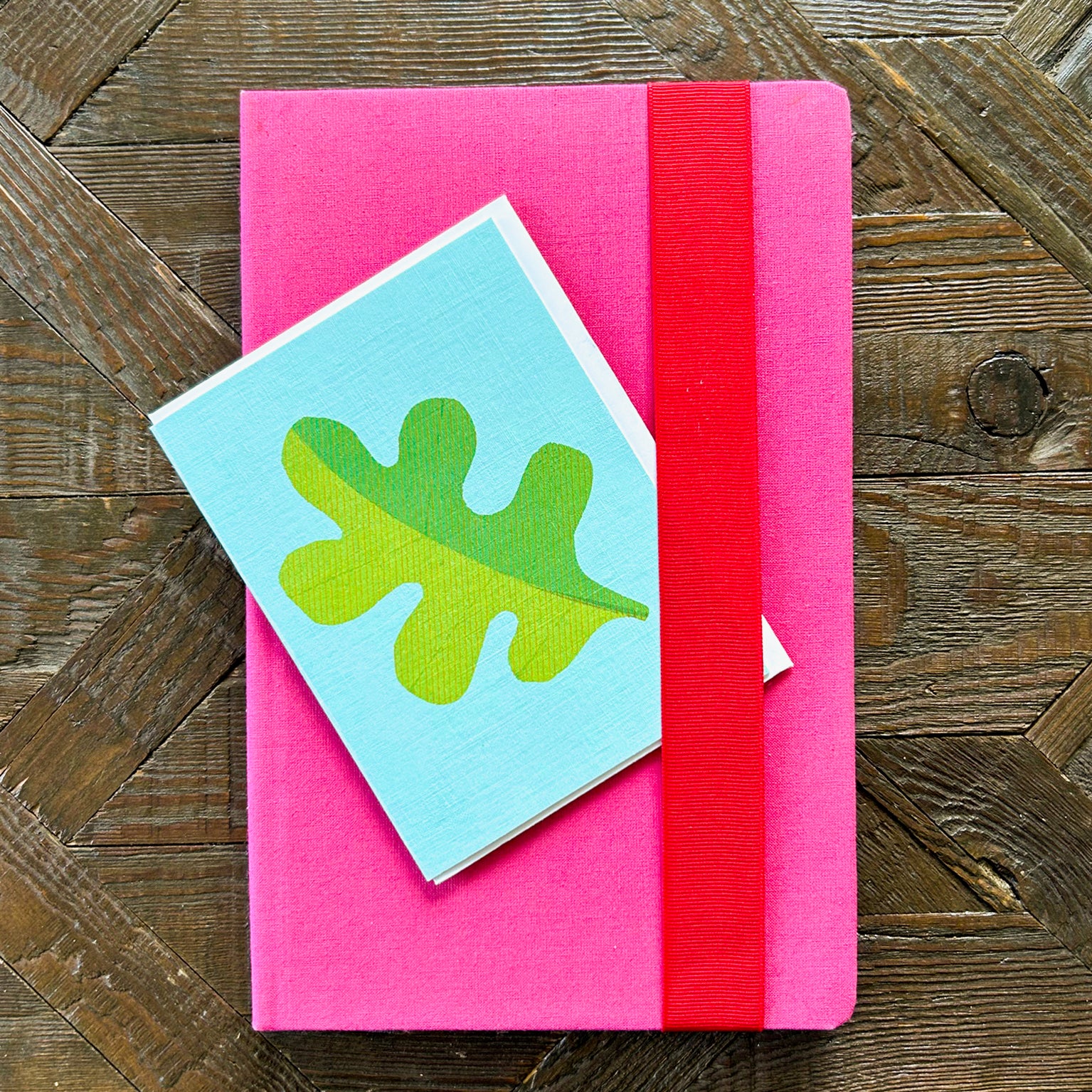 AL25 mini leaf greetings card