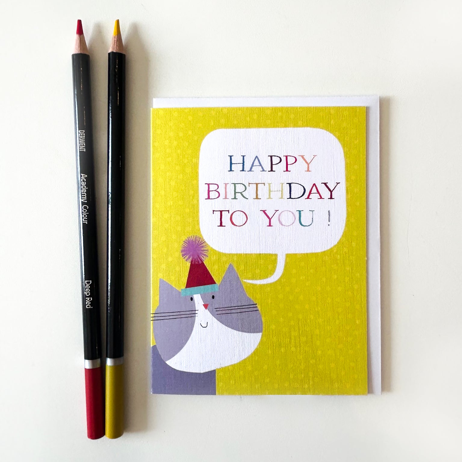 AL30 mini cat bubble birthday card