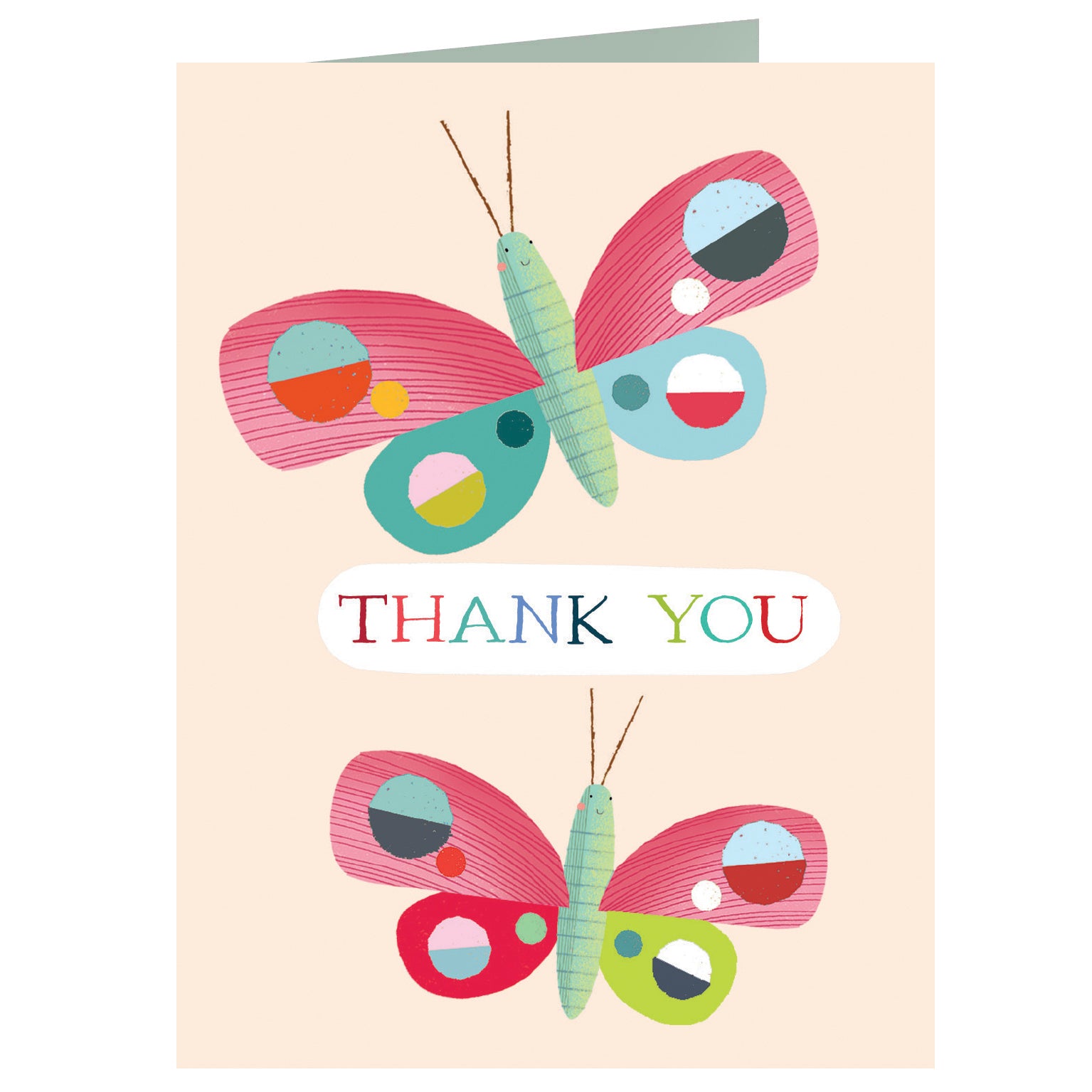 AL31 mini butterfly thank you card