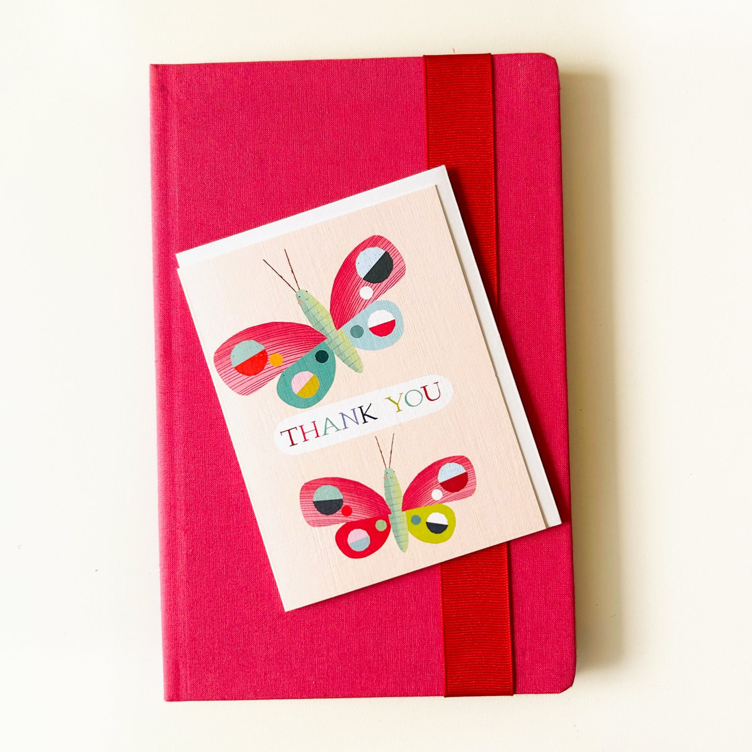 AL31 mini butterfly thank you card