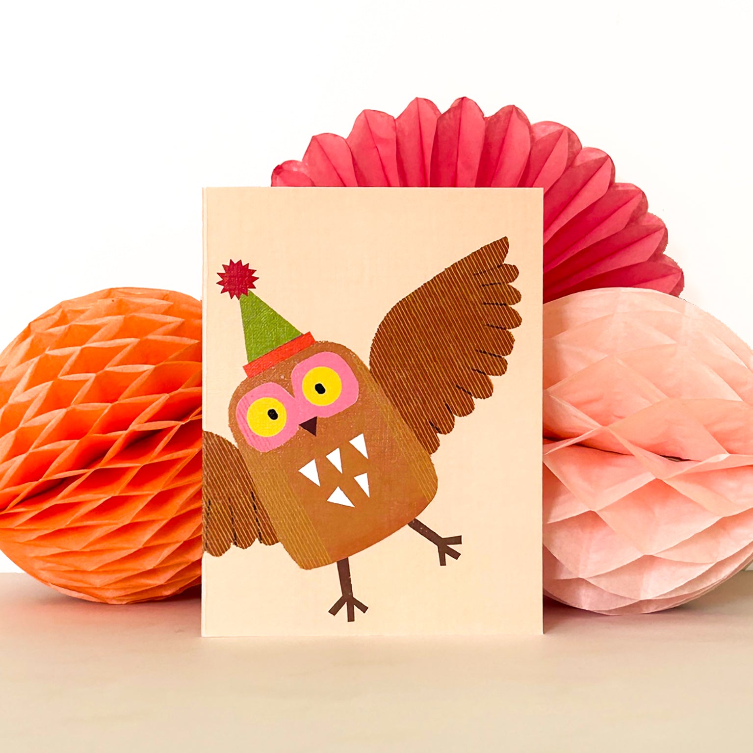 AL32 mini owl greetings card