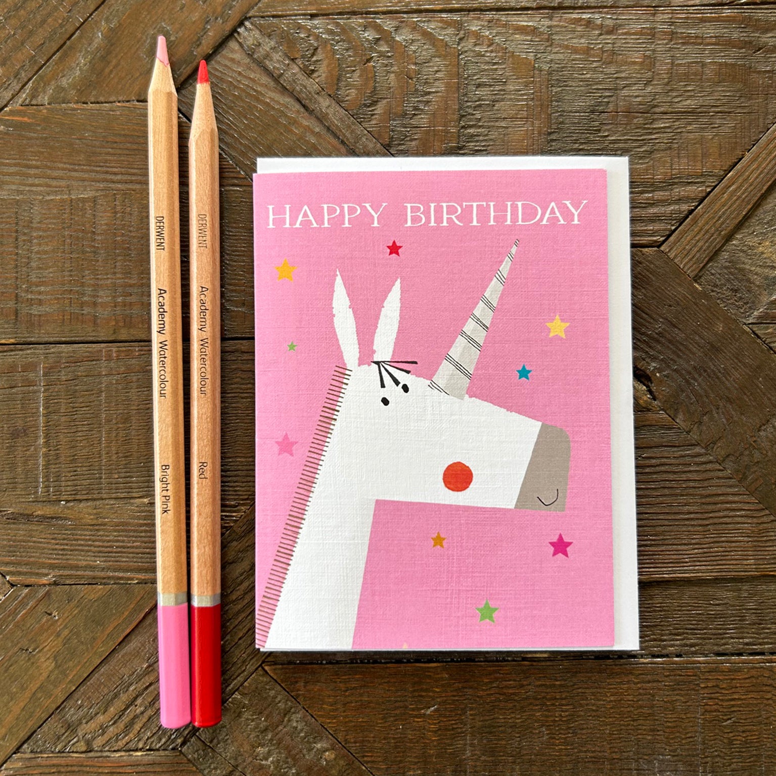 AL37 mini unicorn birthday card