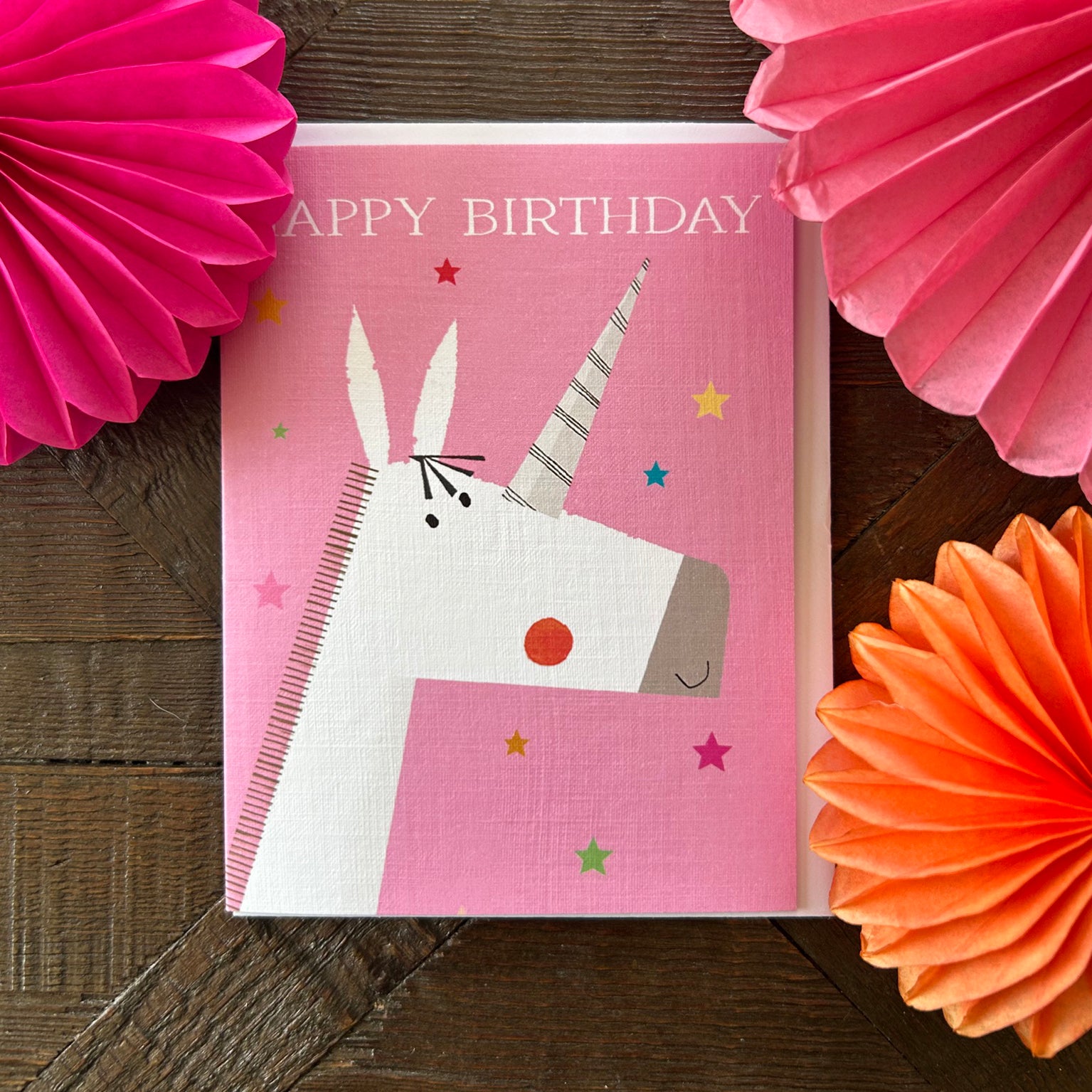 AL37 mini unicorn birthday card