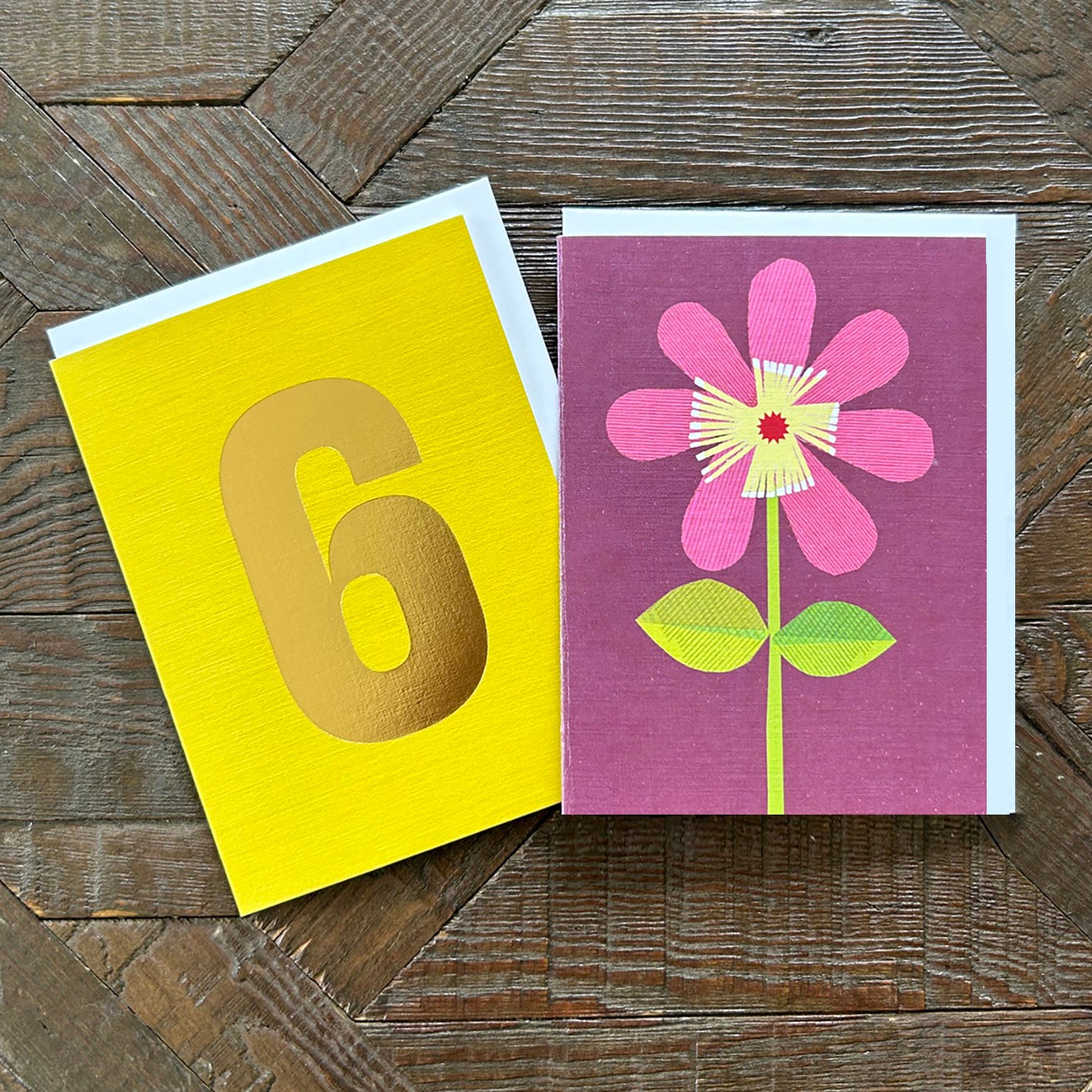 AL39 mini flower greetings card