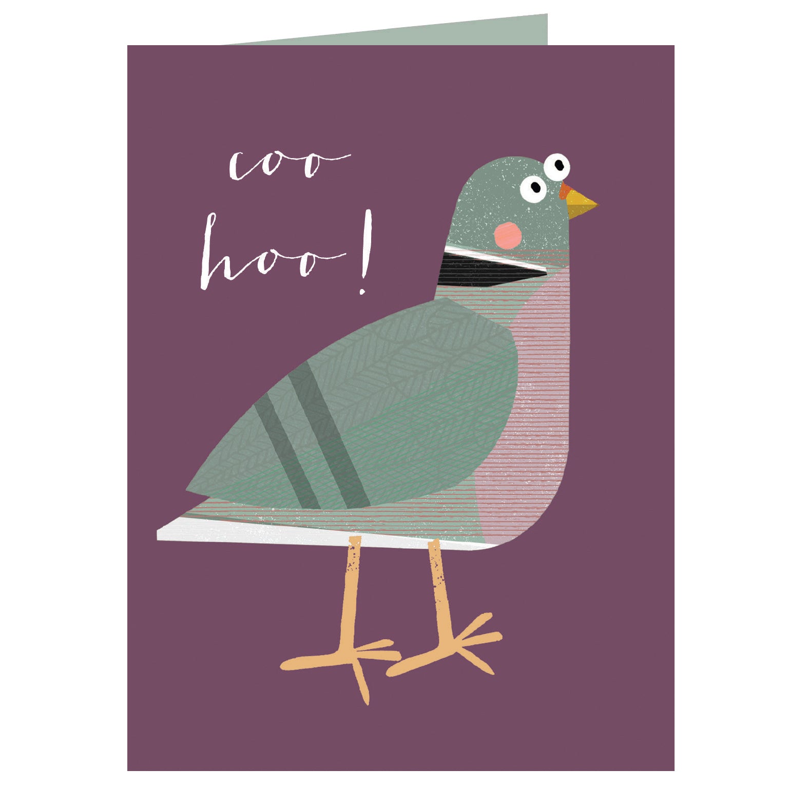 AL40 mini pigeon greetings card