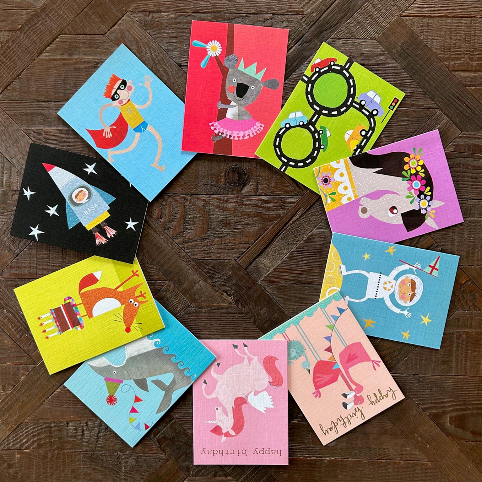 AM07 mixed mini children's cards