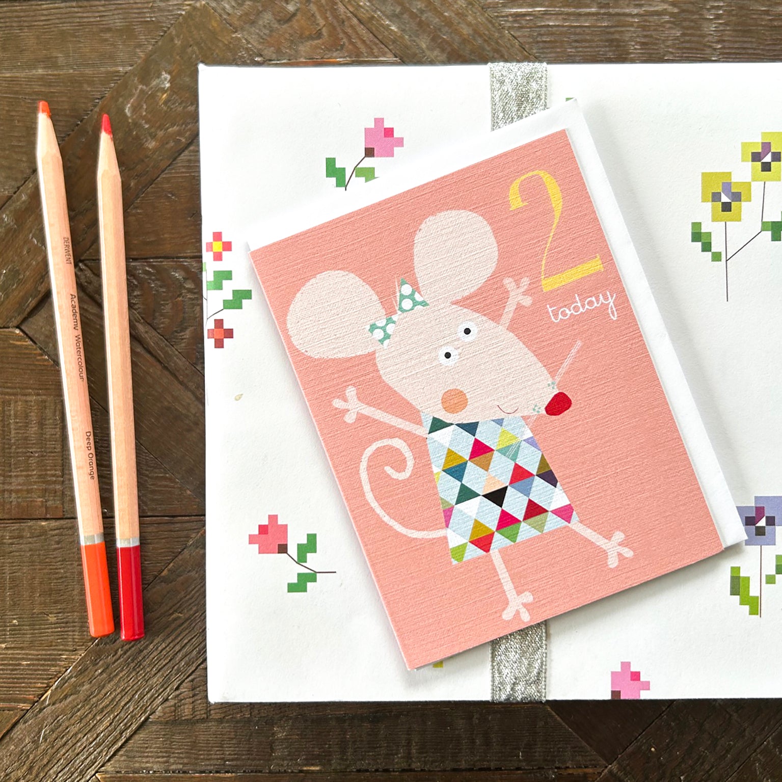 AW08 mini mouse 2nd birthday card