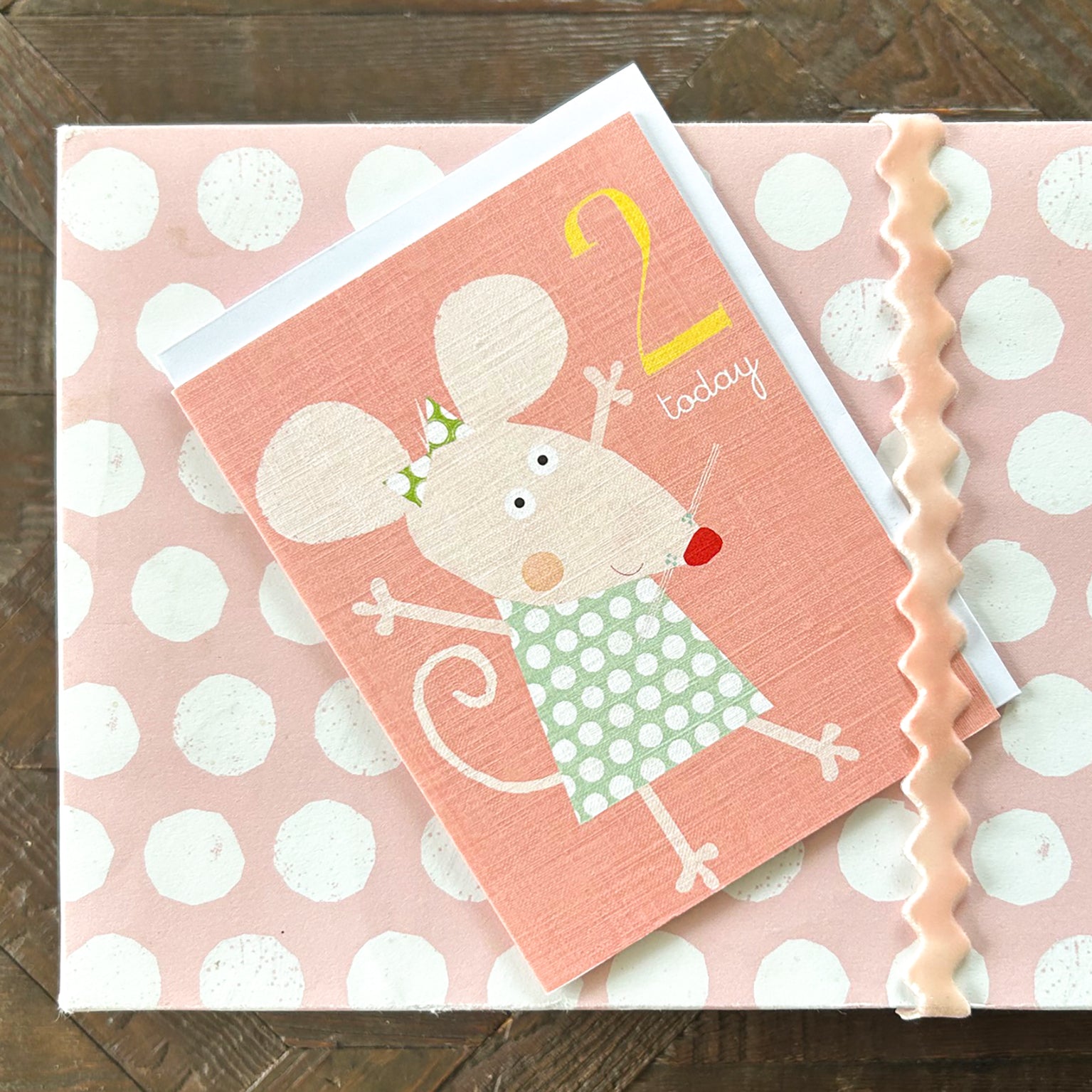 AW08 mini mouse 2nd birthday card