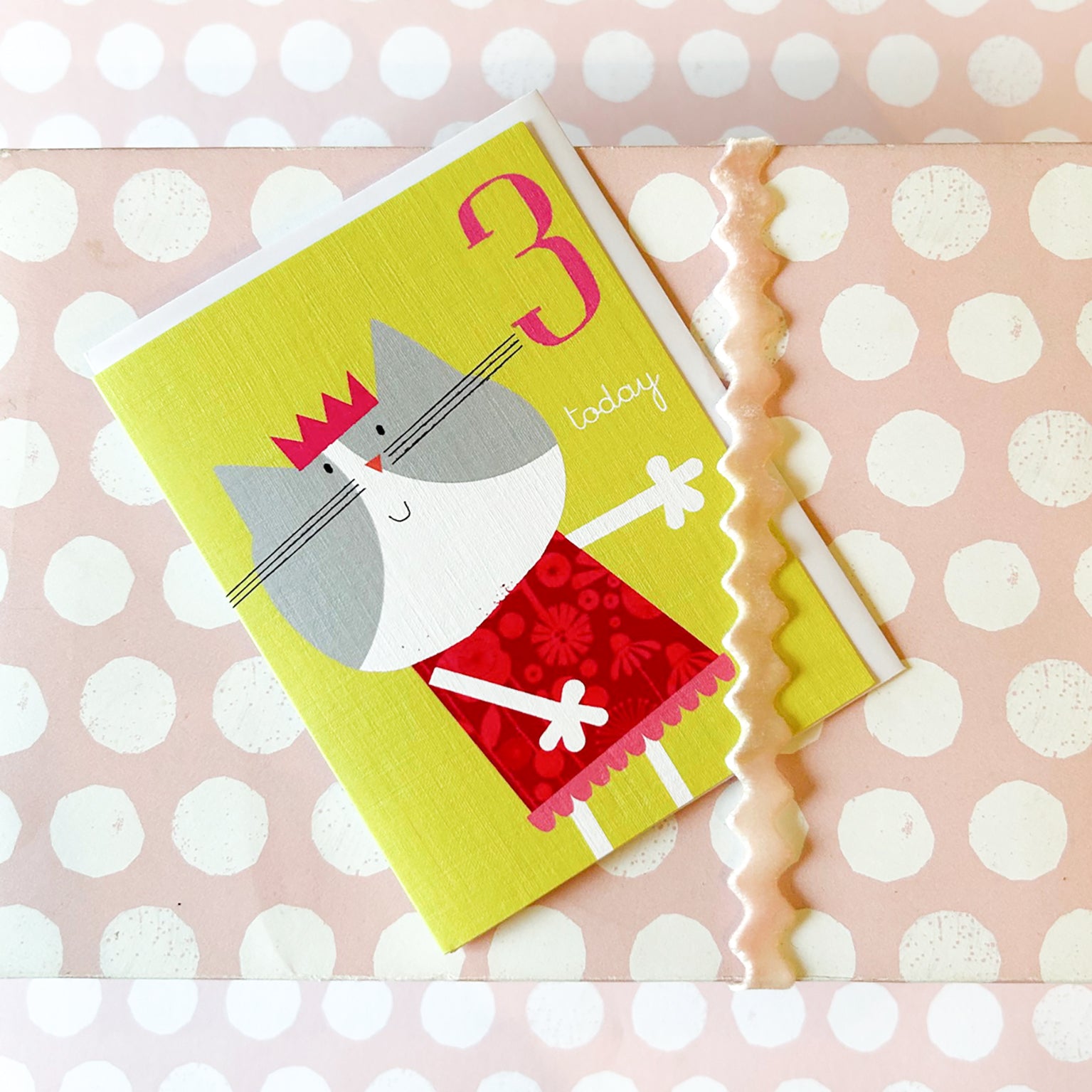 AW09 mini panda 3rd birthday card