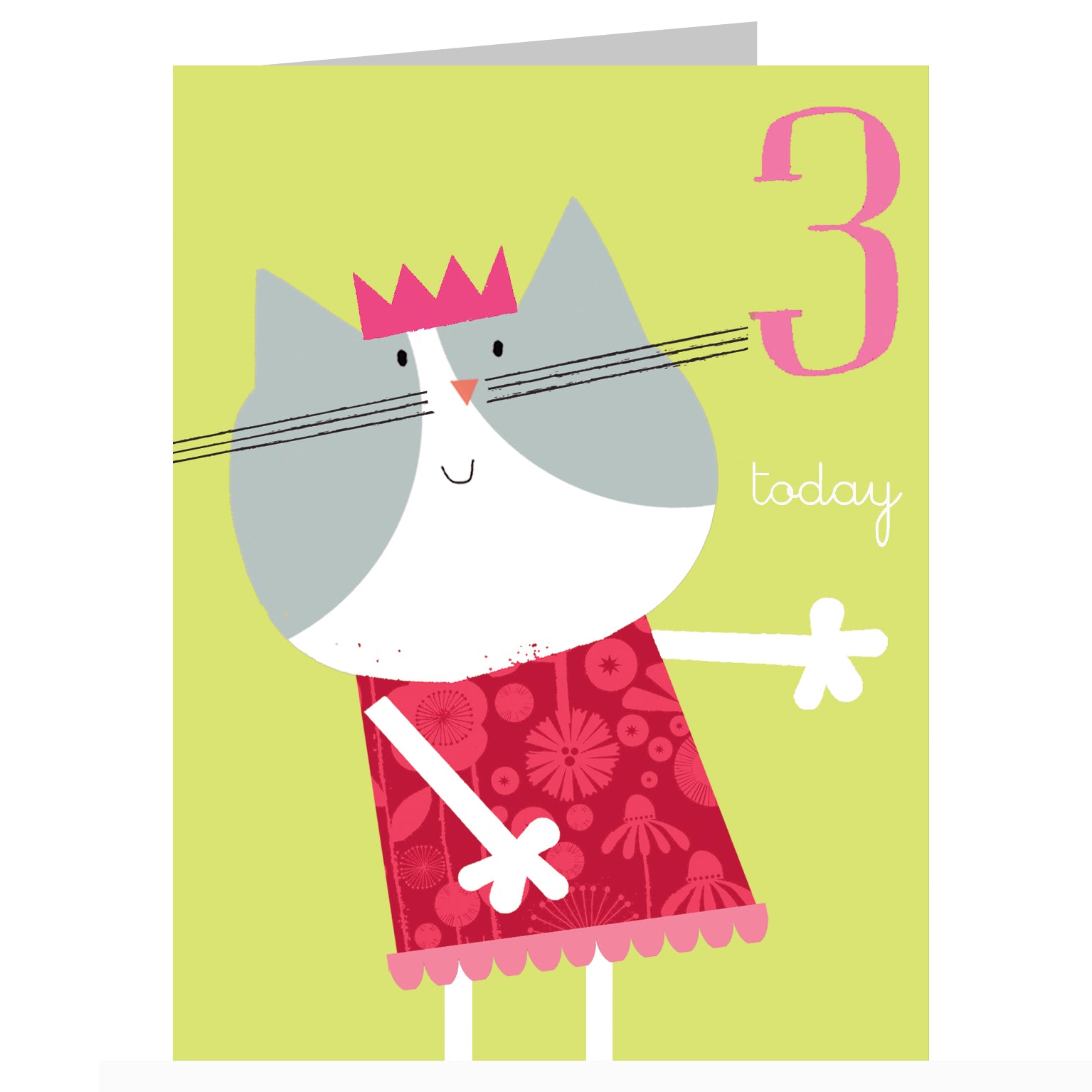 AW09 mini panda 3rd birthday card