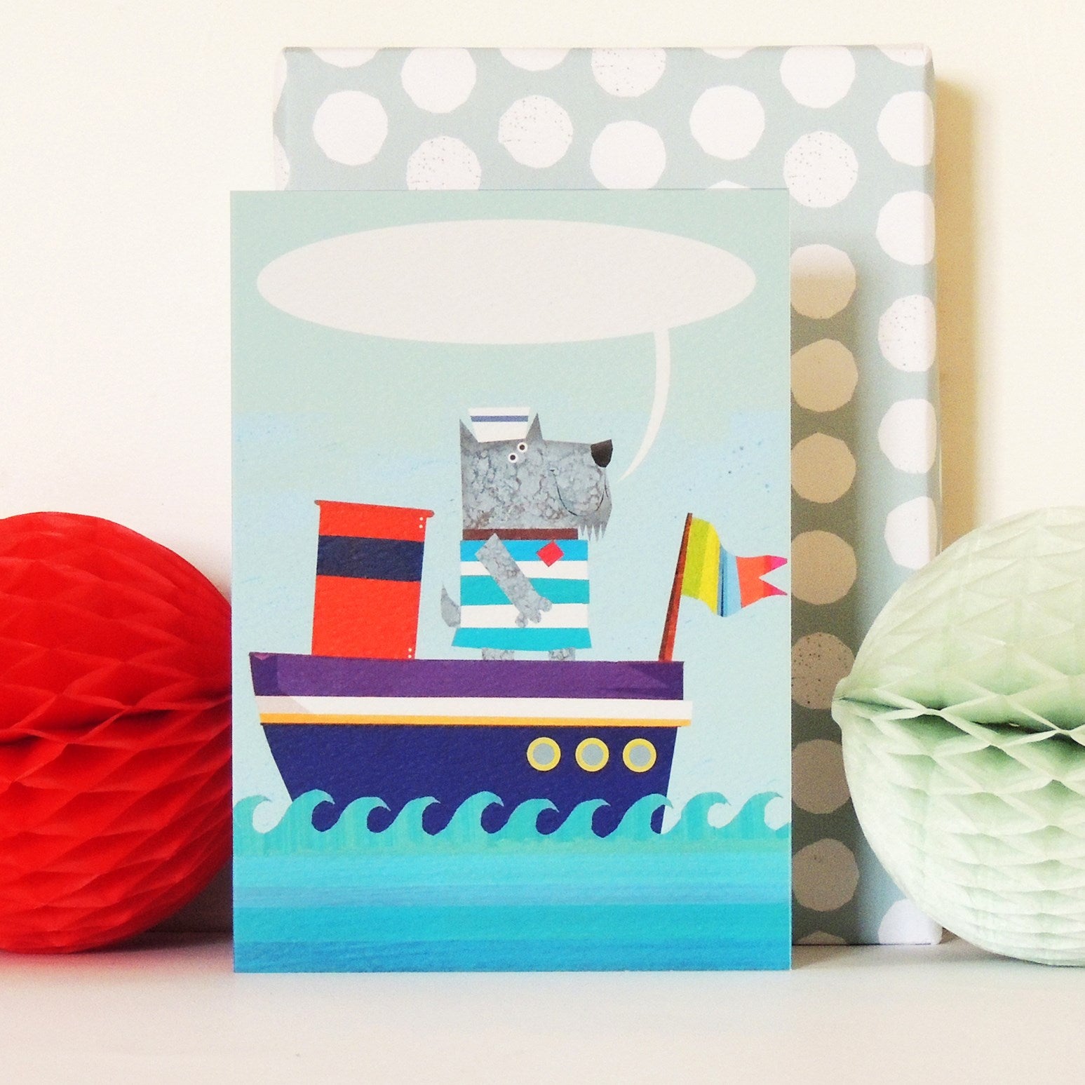 BB20 personalised dog boat card