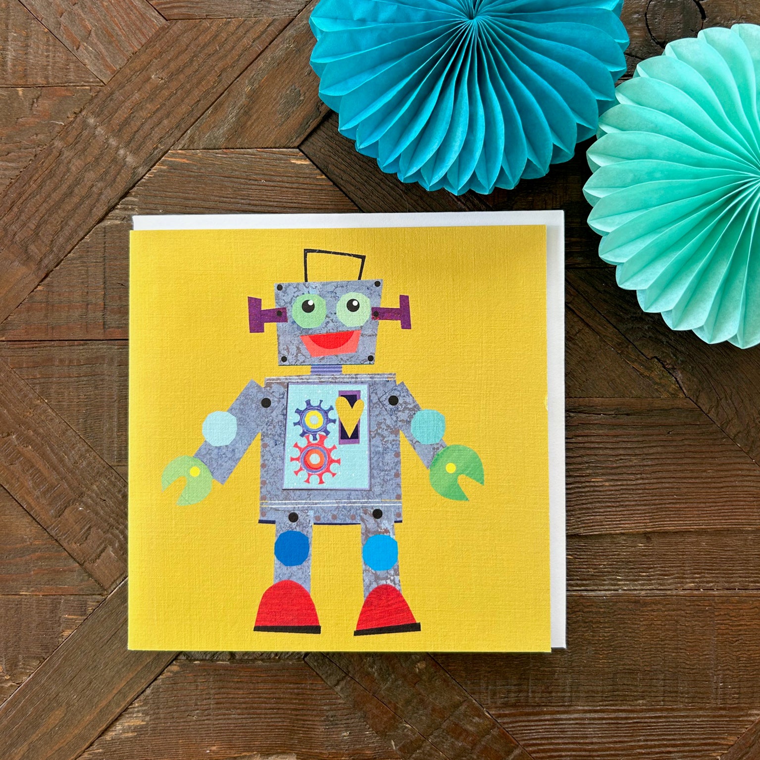 BG02 cool robot greetings card