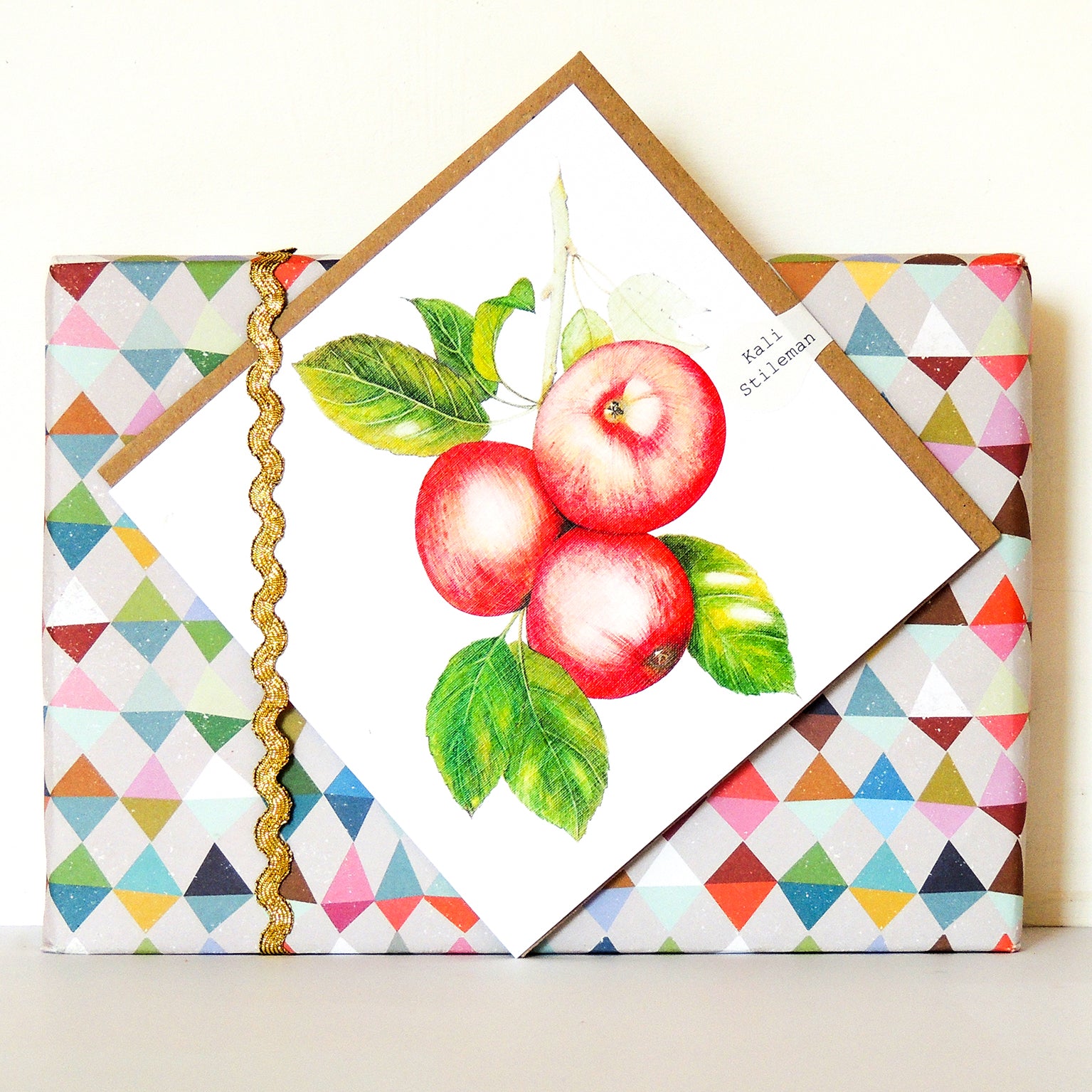 BT18 apples greetings card