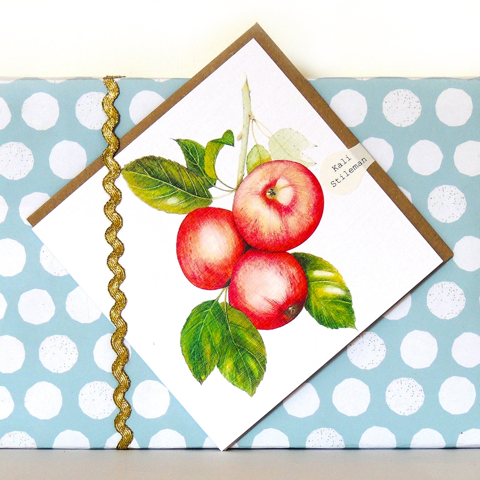 BT18 apples greetings card