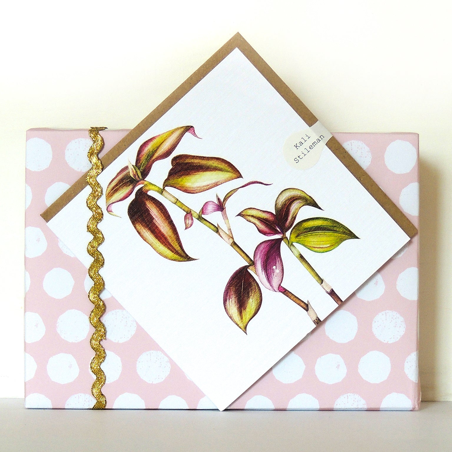 BT23 tradescantia greetings card