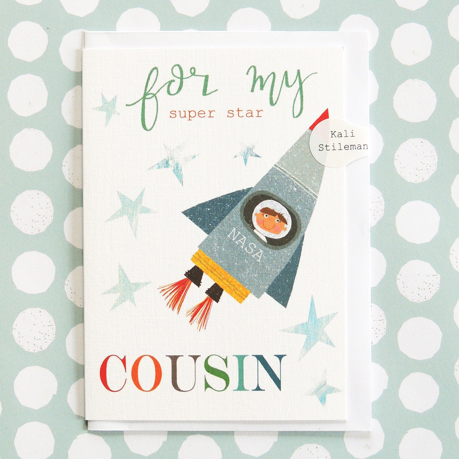 BY17 rocket cousin greetings card