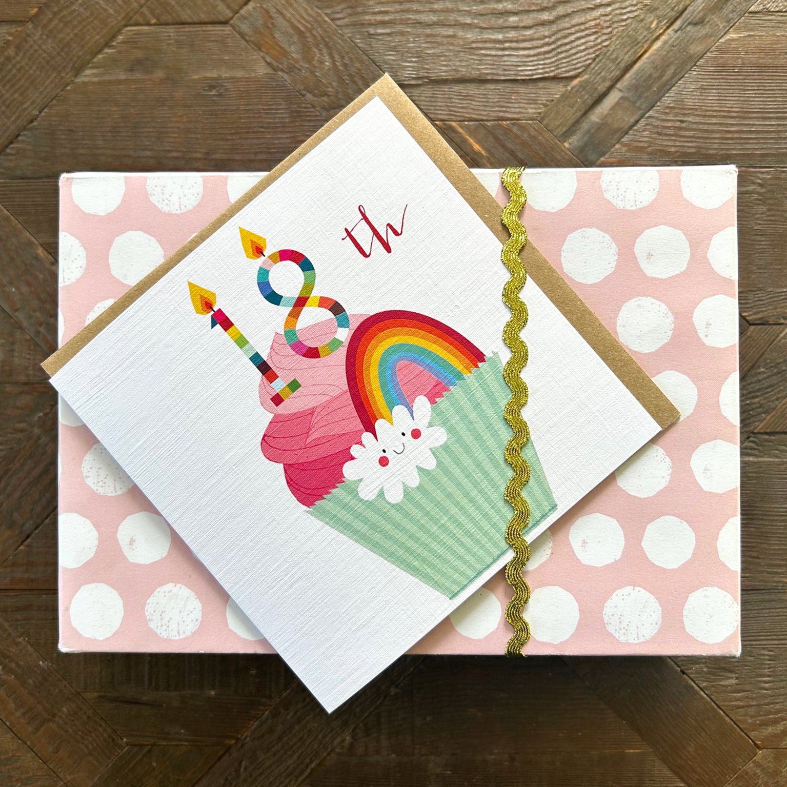 CC18 cupcake 18th birthday card