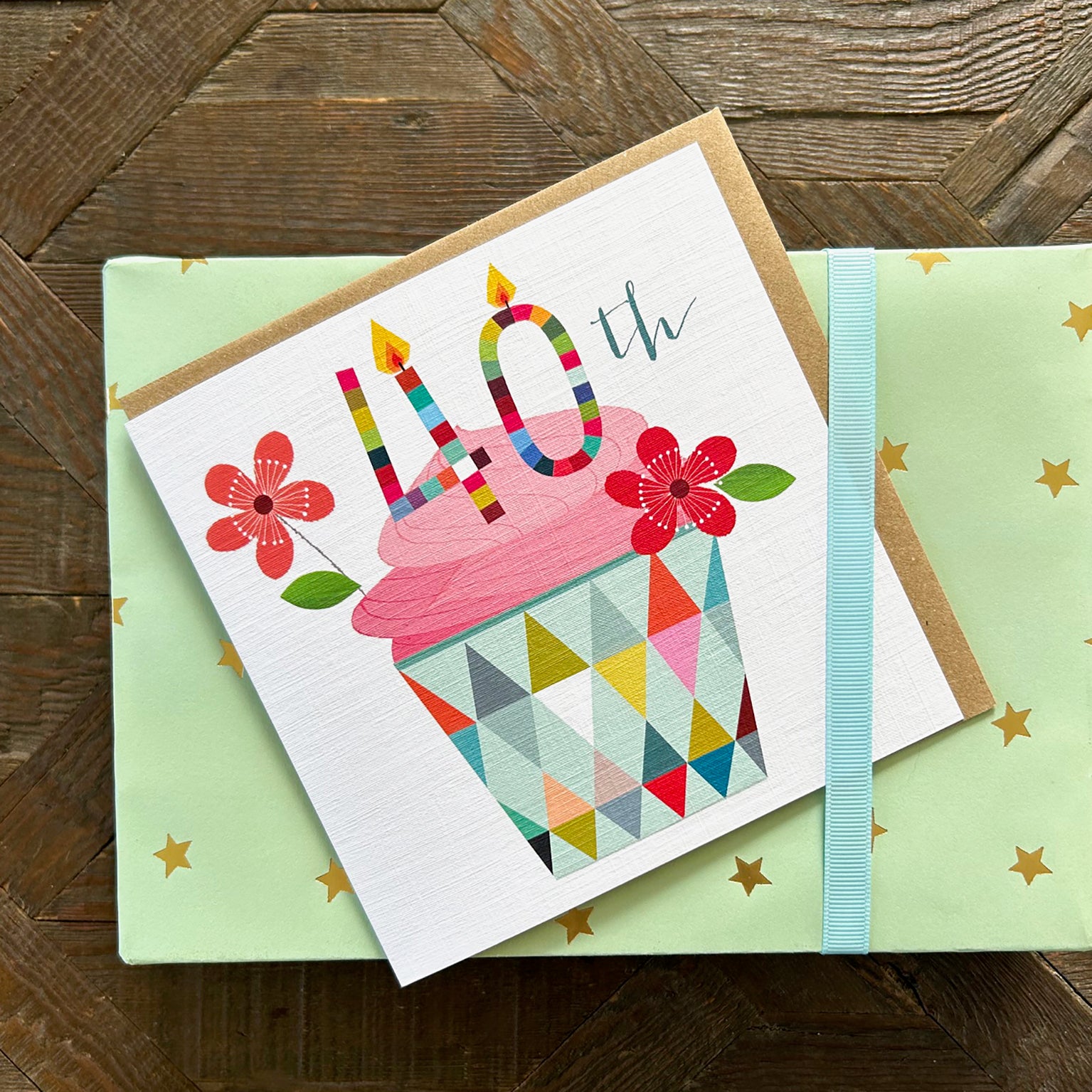 CC40 cupcake 40th birthday card