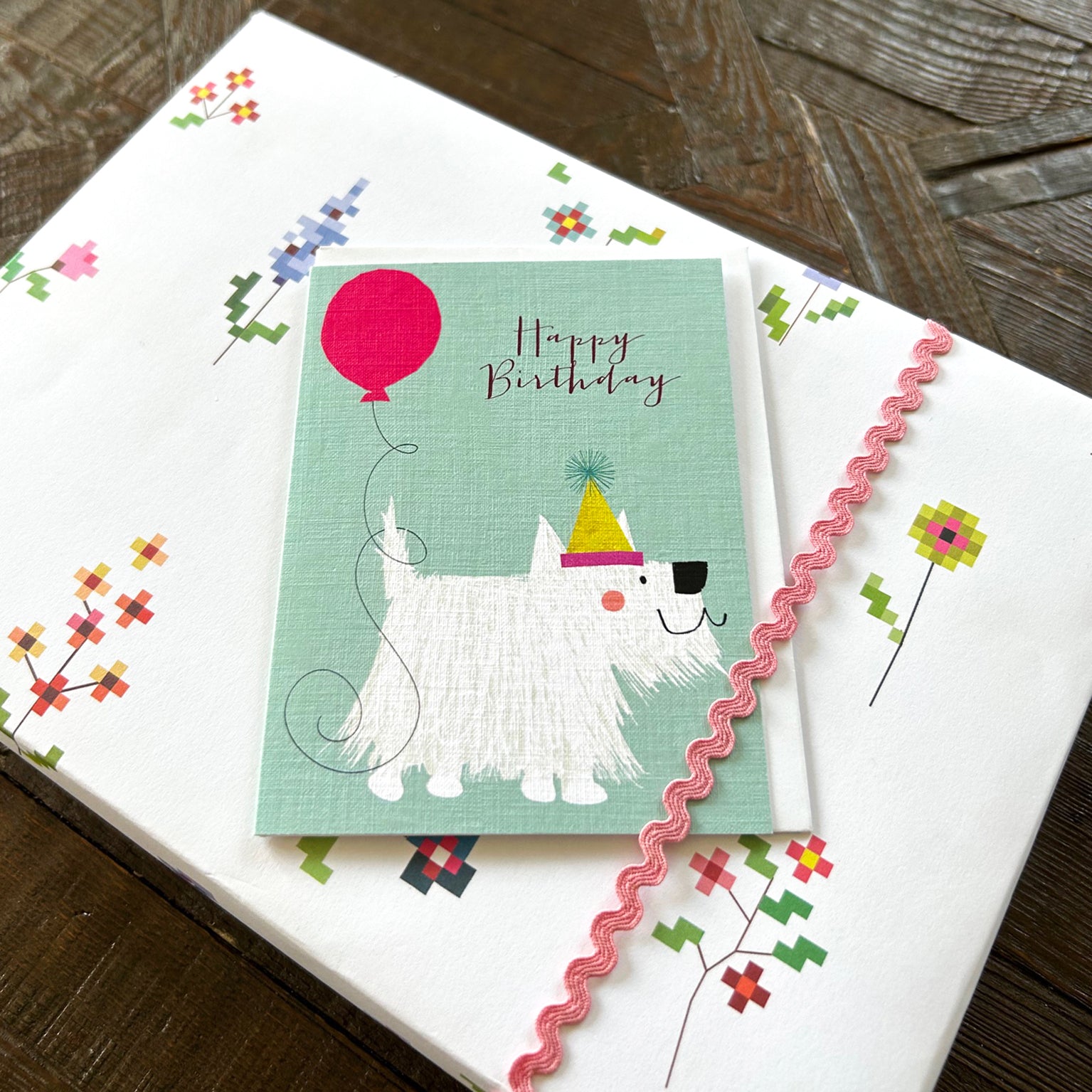 DG06 mini westie birthday card