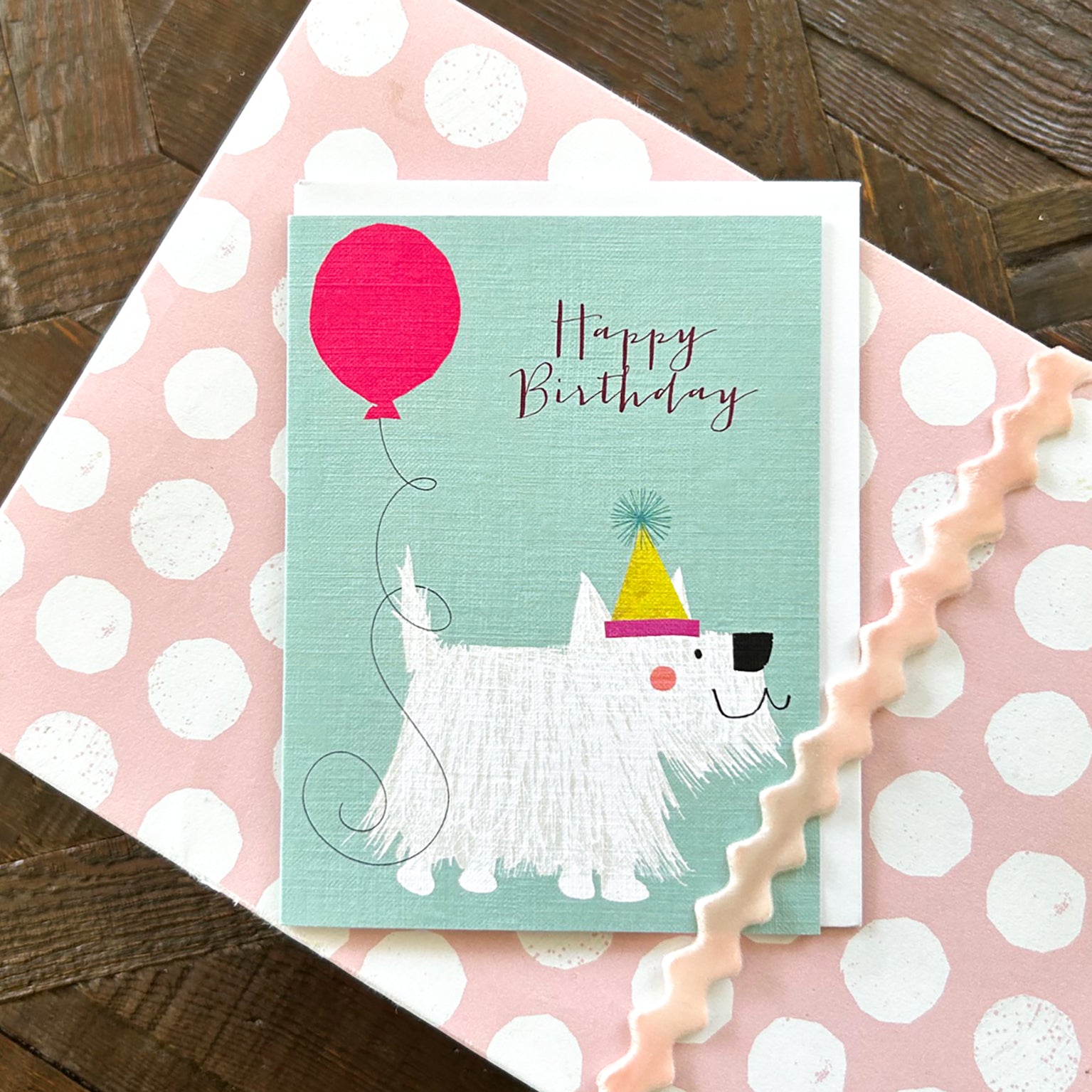 DG06 mini westie birthday card