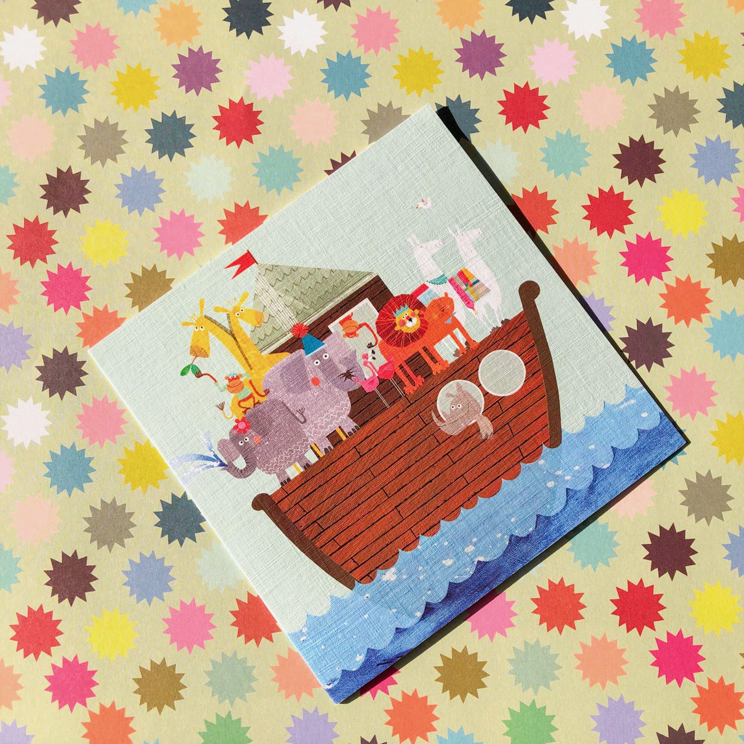 ED05 Noah's ark greetings card