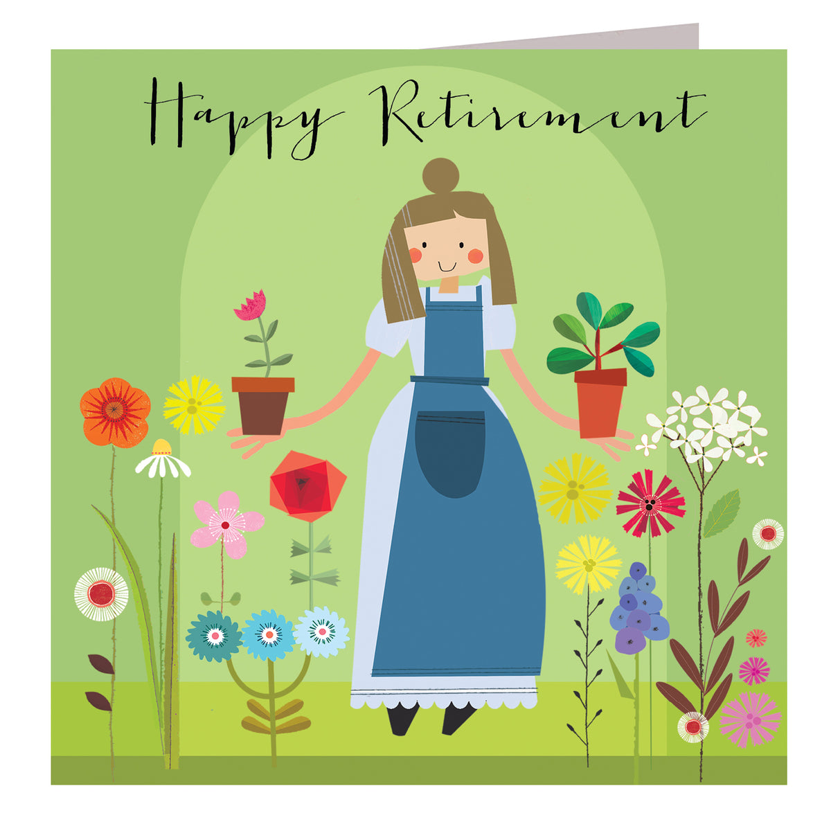 FK05 silver foiled retirement card