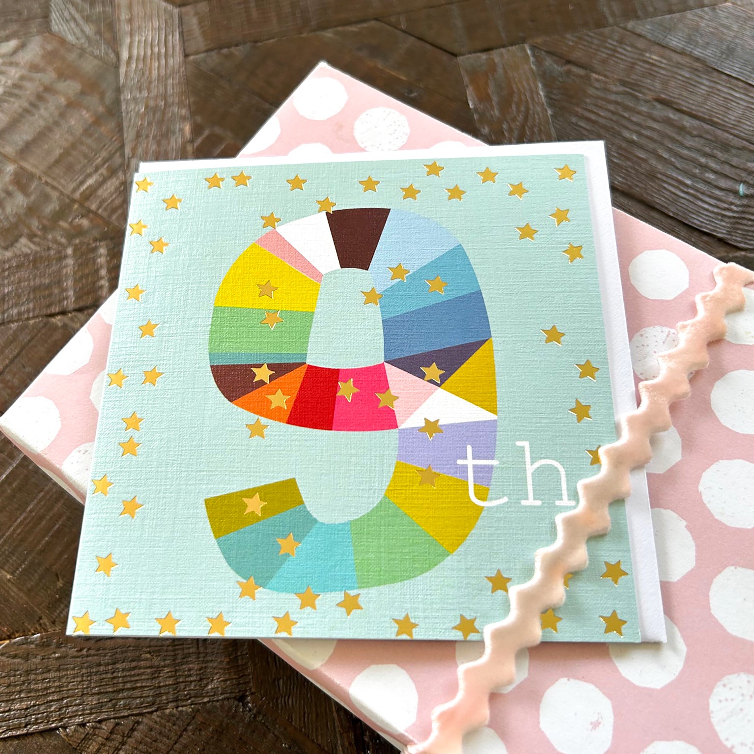 GD09 gold foiled number nine card