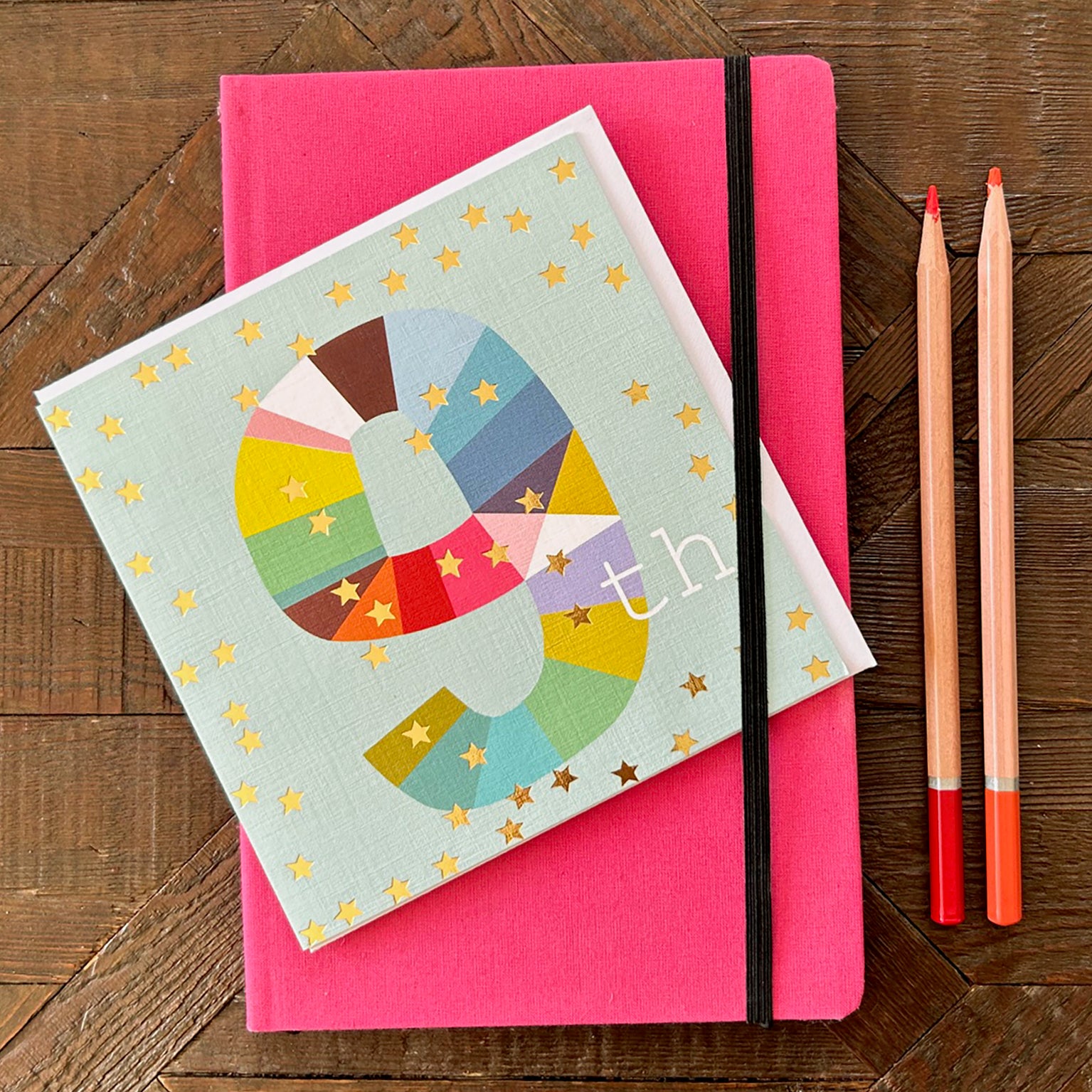 GD09 gold foiled number nine card