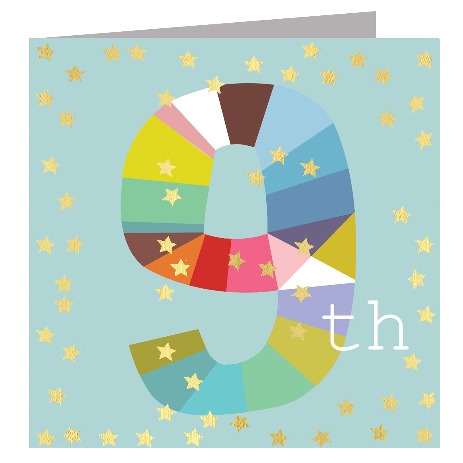 GD09 gold foiled number nine card