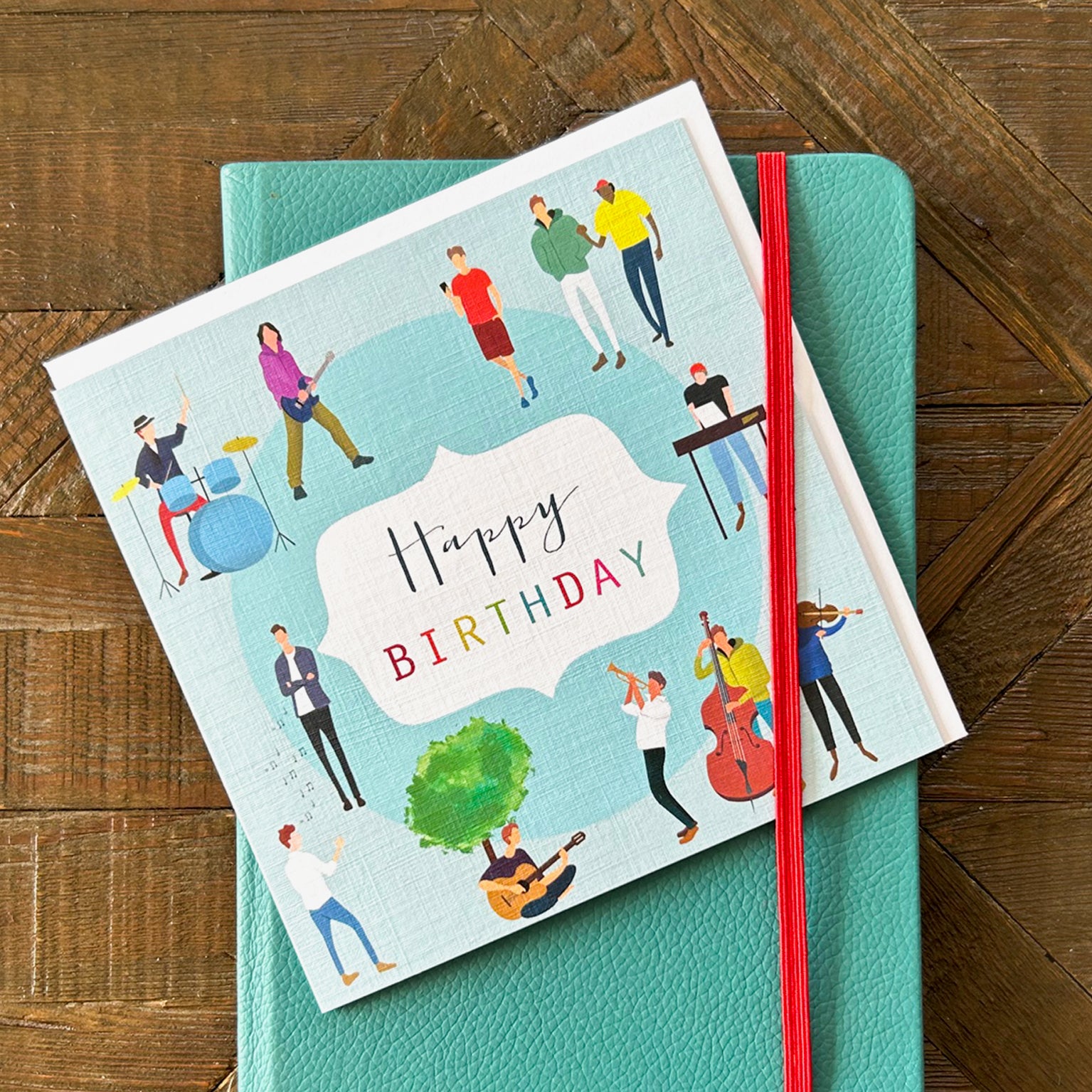 HB14 music happy birthday card