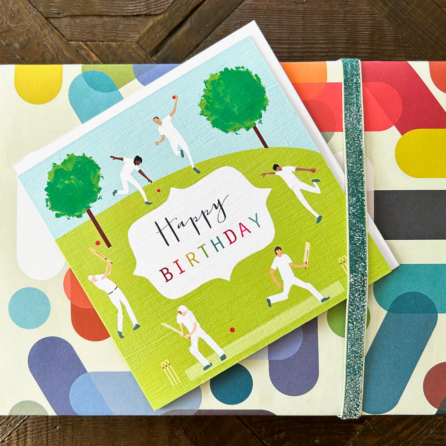 HB15 cricket happy birthday card