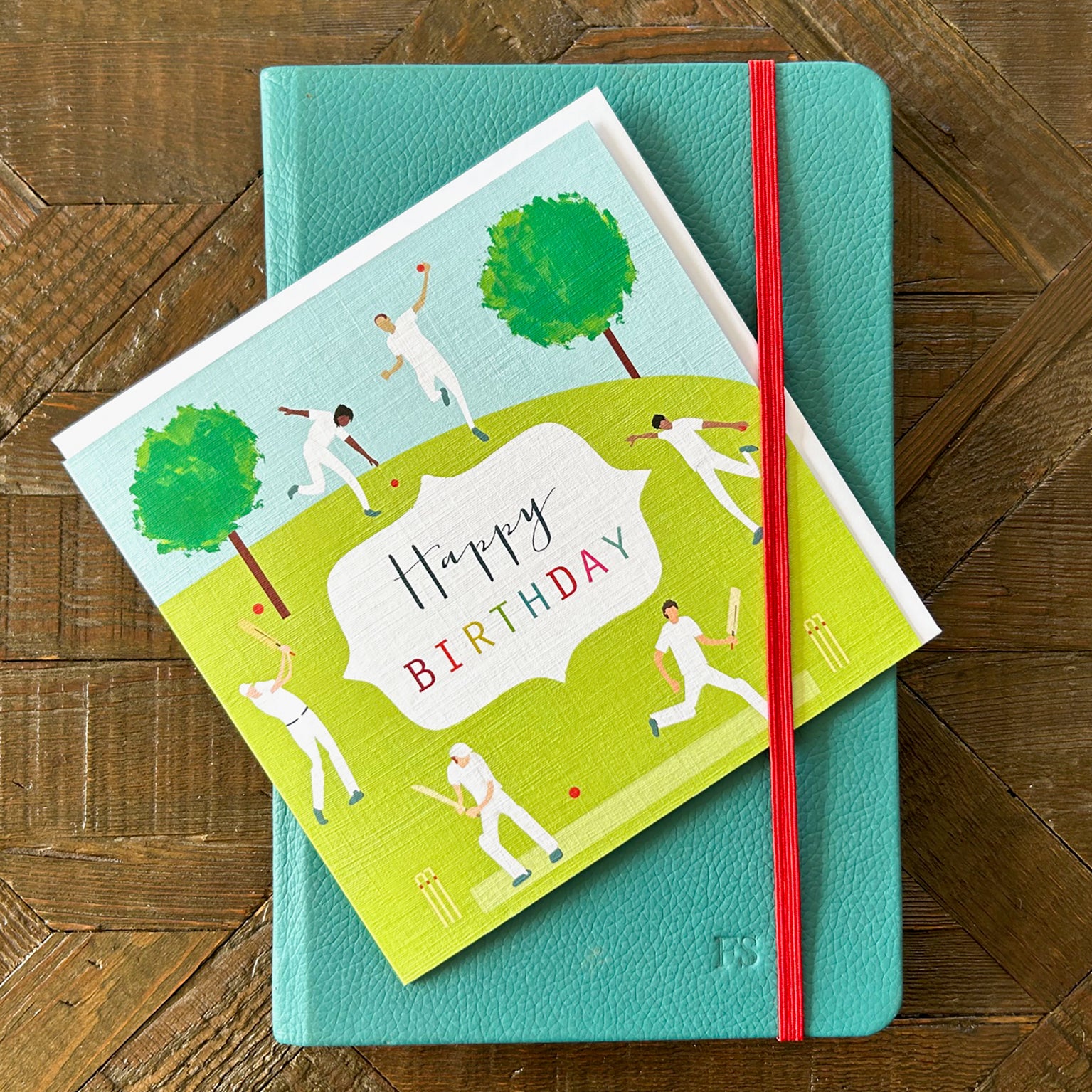 HB15 cricket happy birthday card