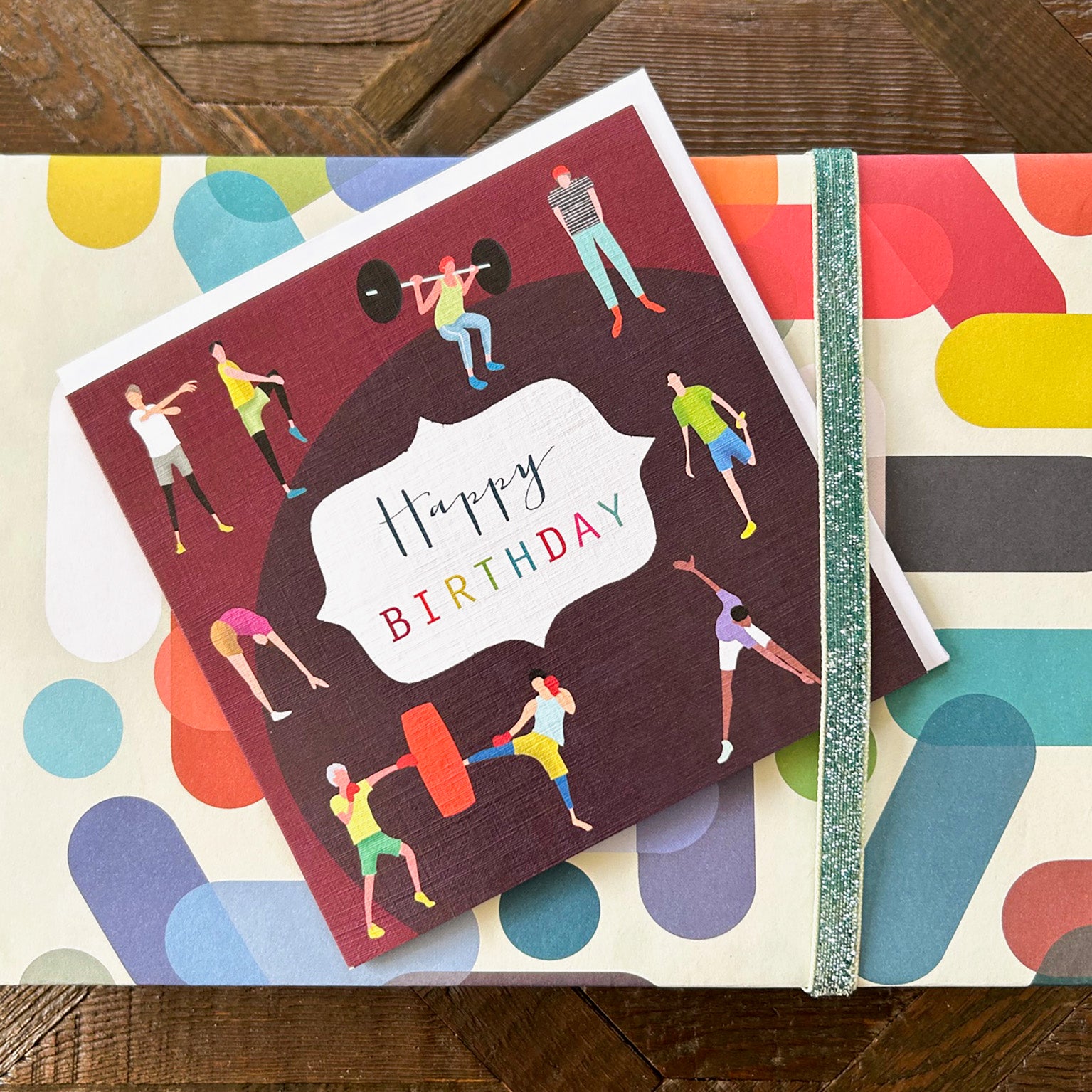 HB18 gym happy birthday card