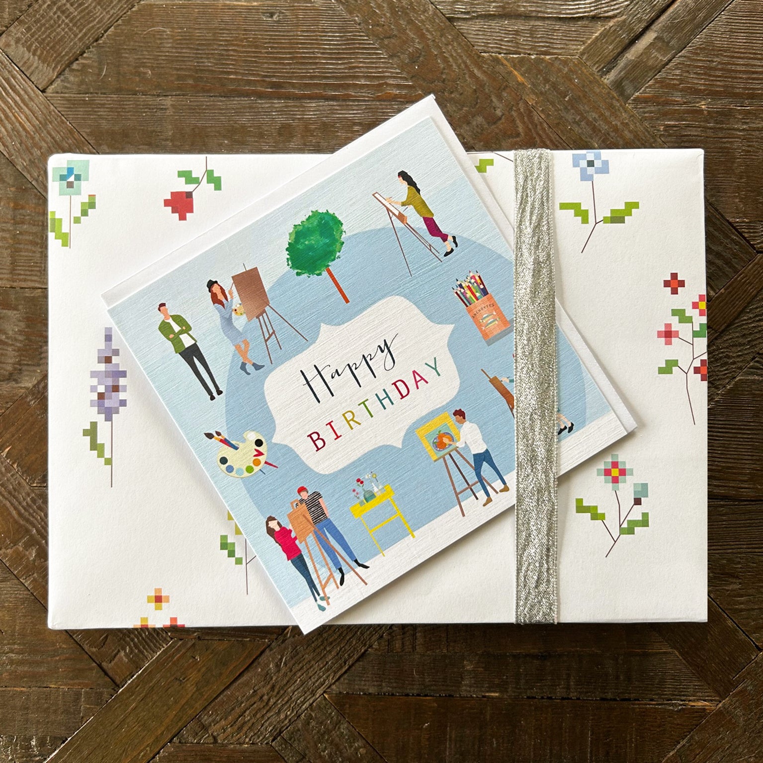 HBG02 Artist Happy Birthday Card