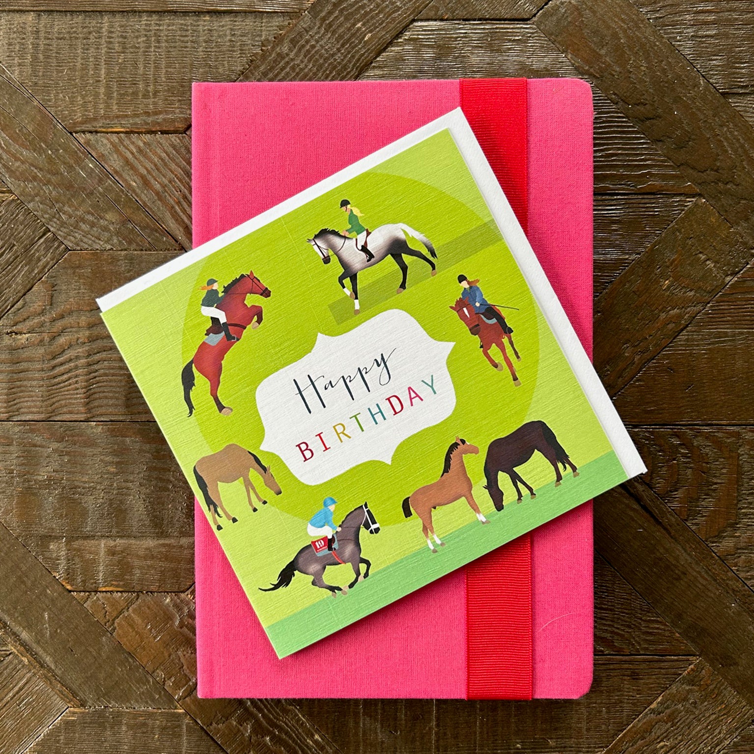 HBG05 horse riding birthday card