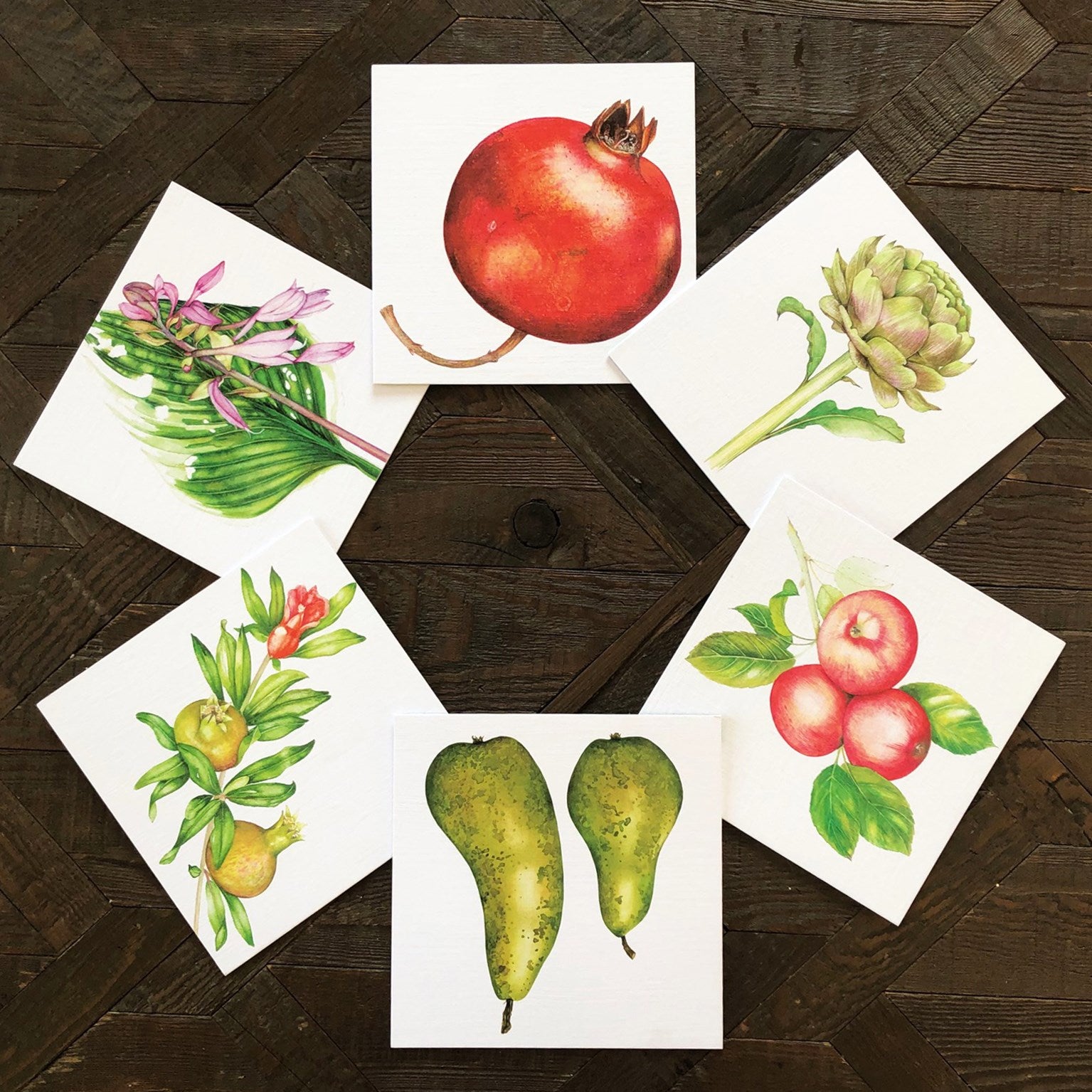 PK16 mixed botanical greetings card pack 1