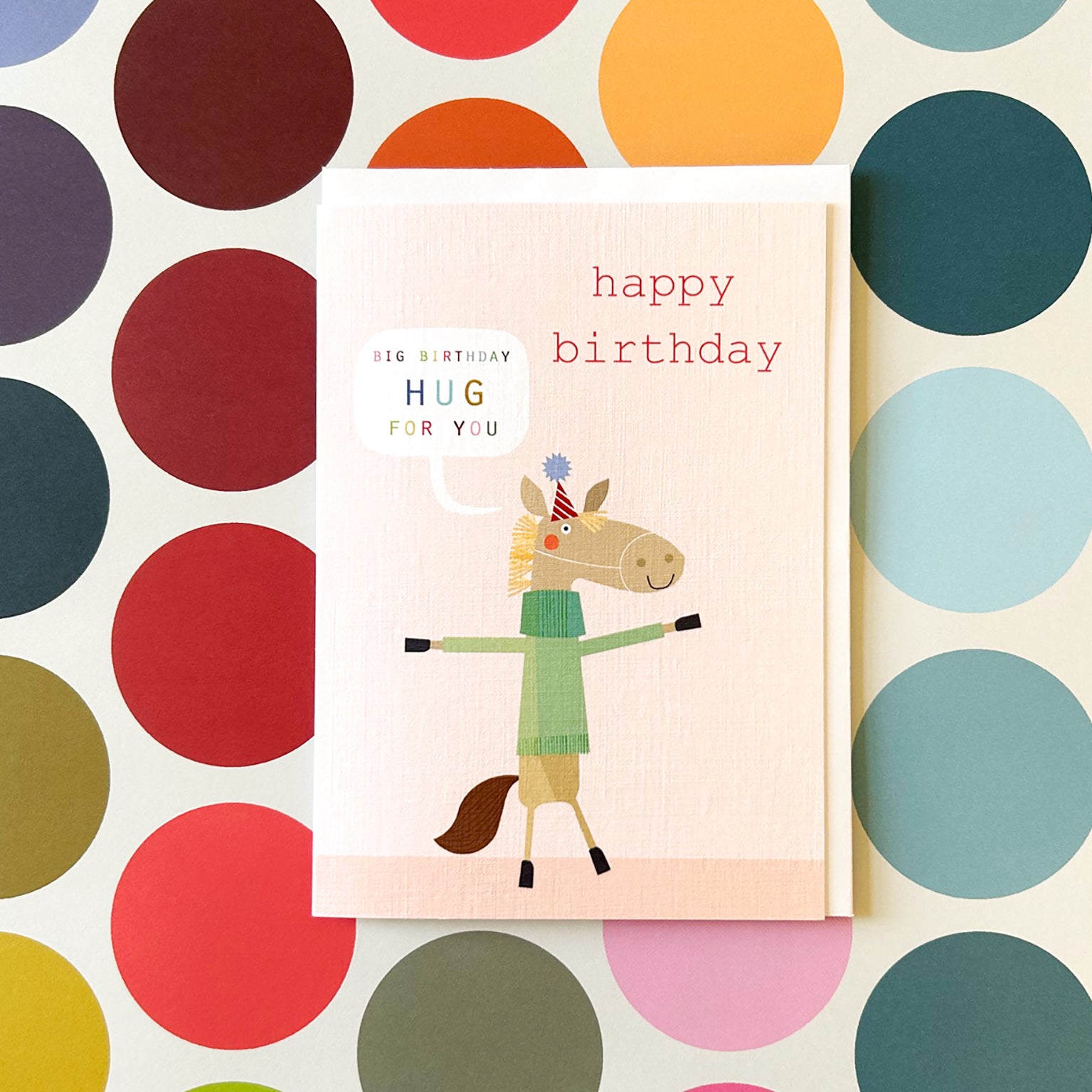 PA03 horse happy birthday card