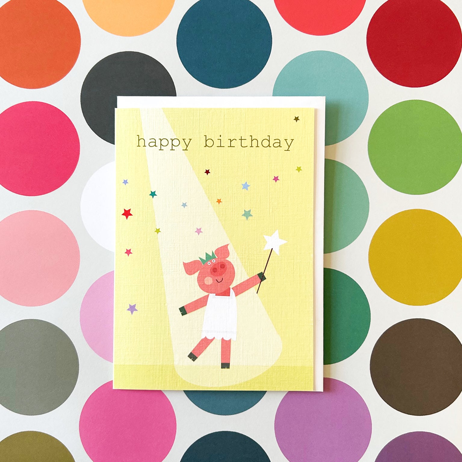 PA06 piglet happy birthday card