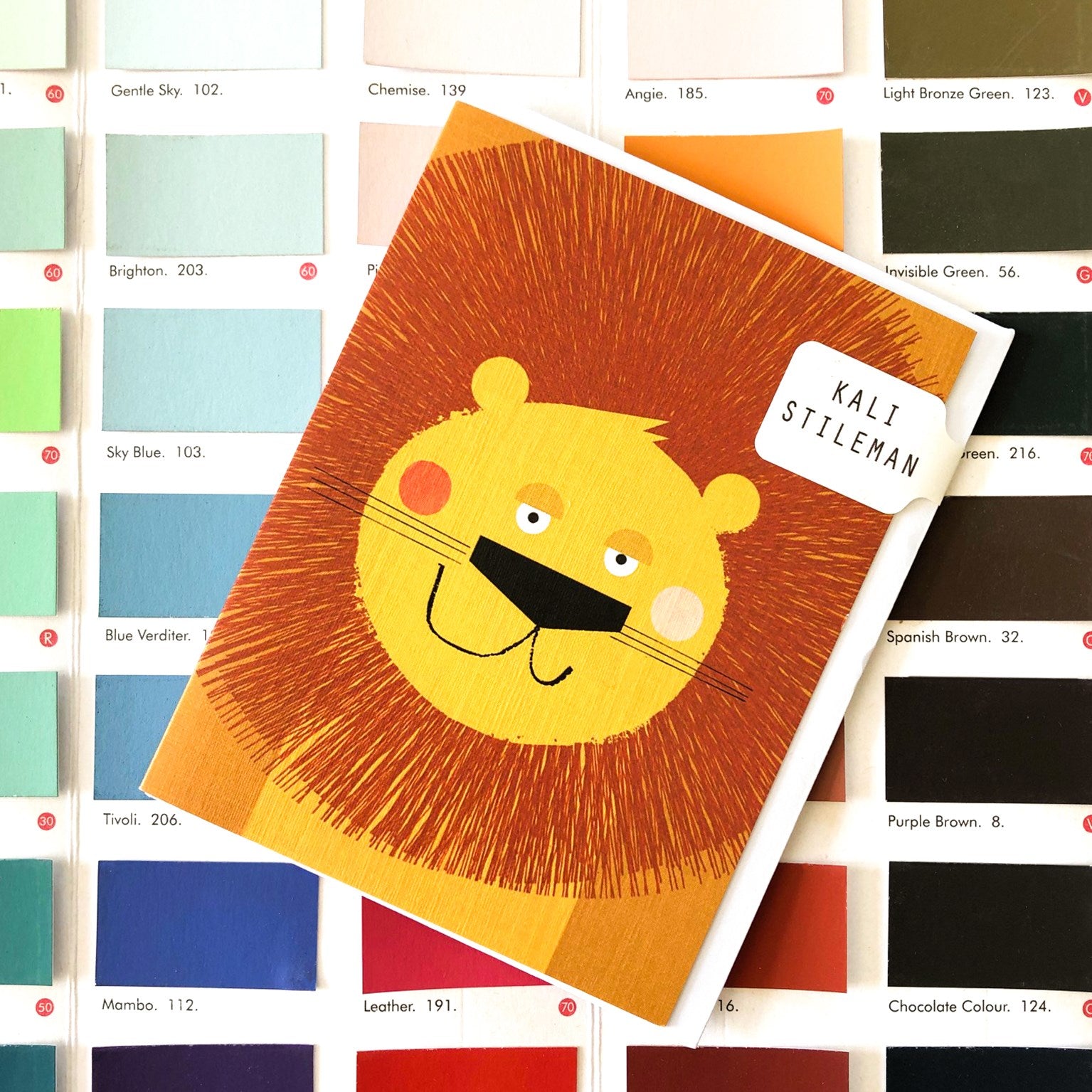 KAB02 mini lion greetings card