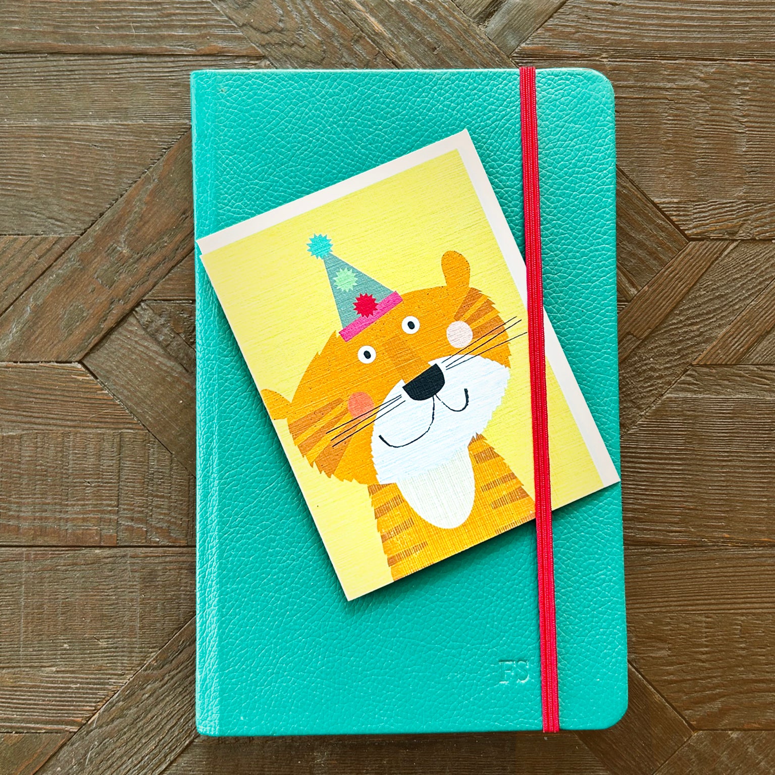 KAB22 mini tiger greetings card