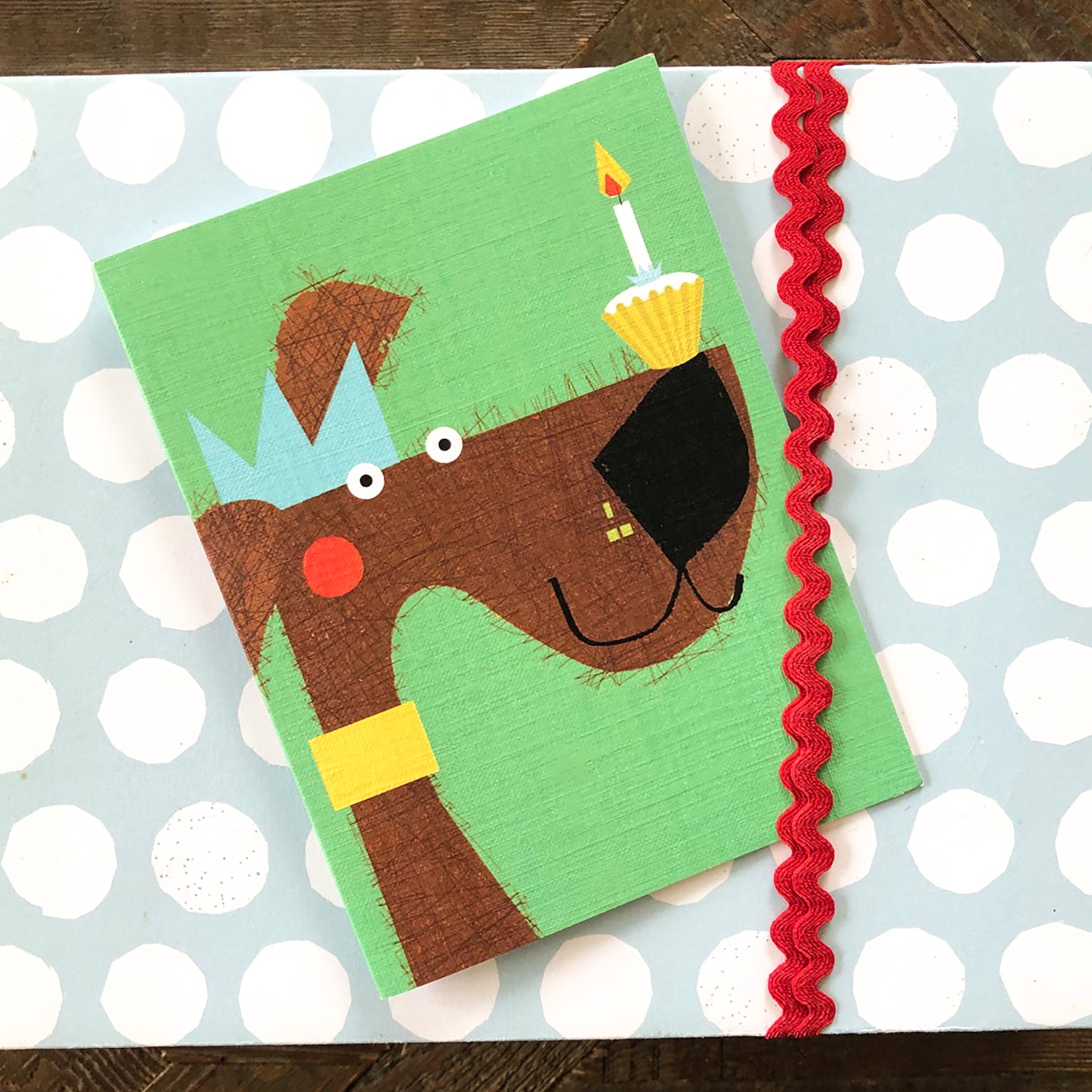 KAB25 mini dog greetings card