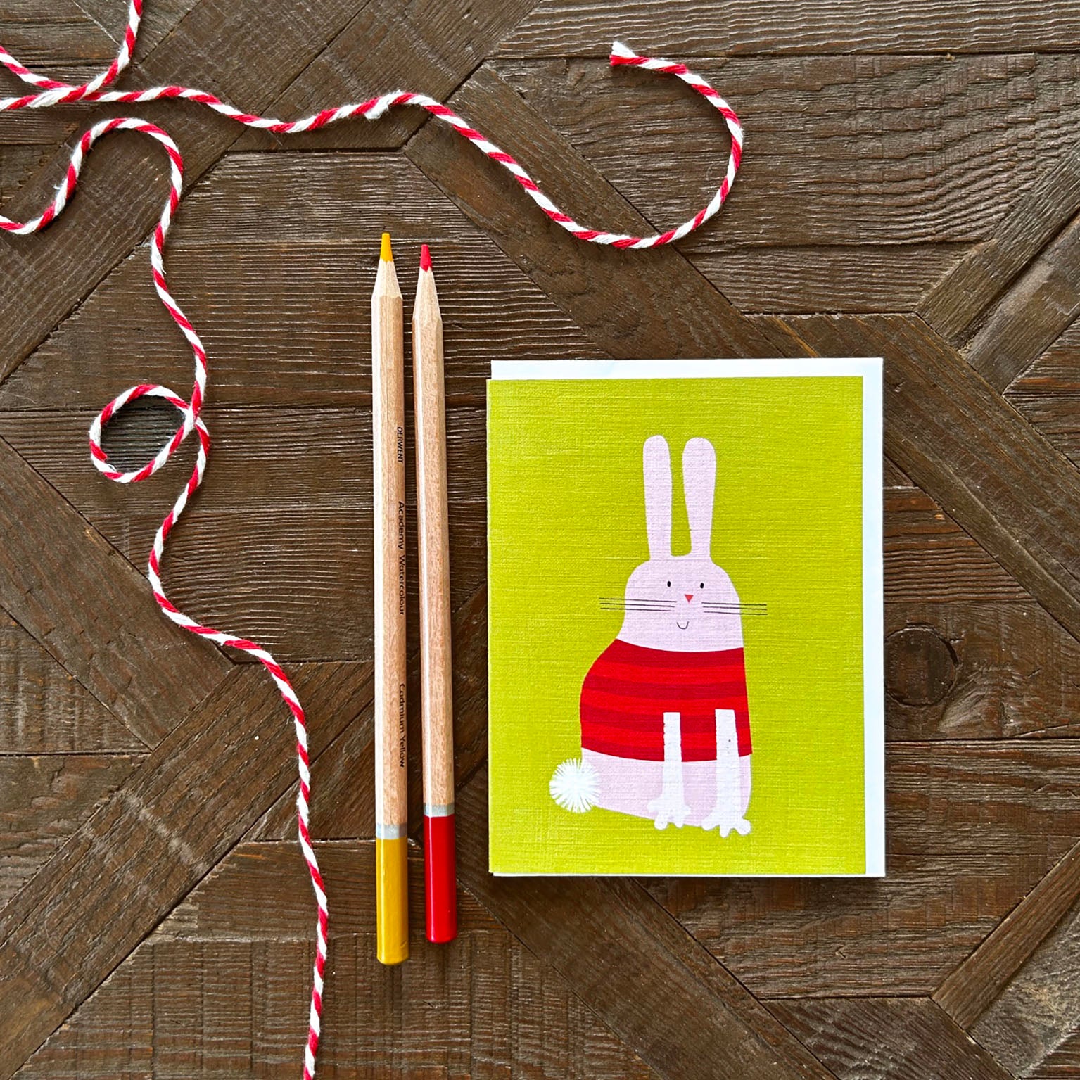 KAB33 mini bunny greetings card