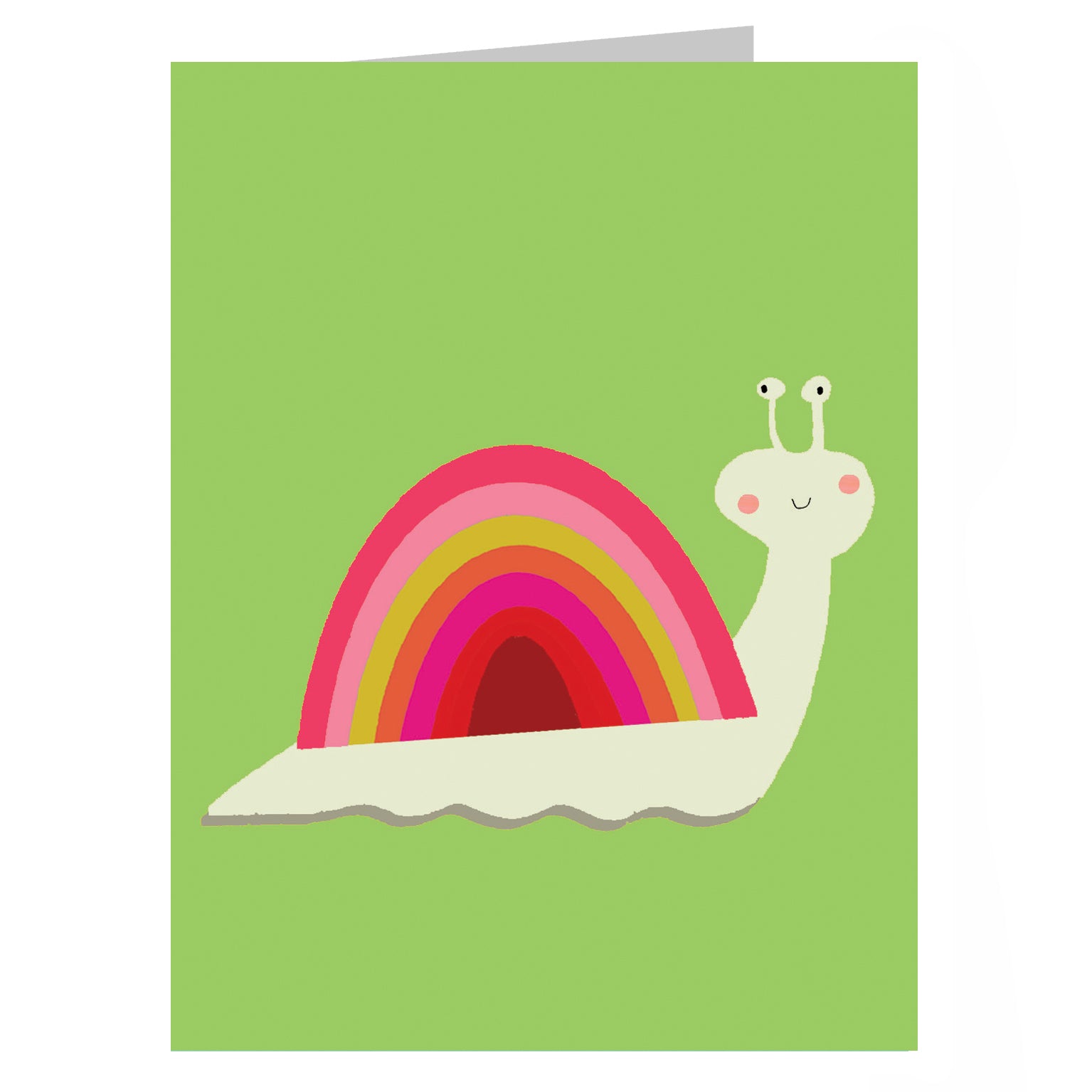 KAB34 mini snail greetings card