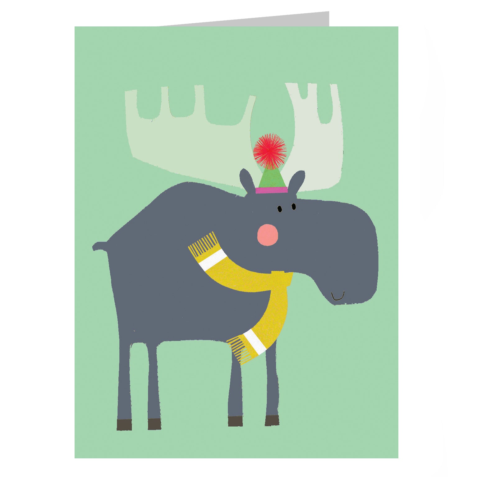 KAB37 mini moose greetings card