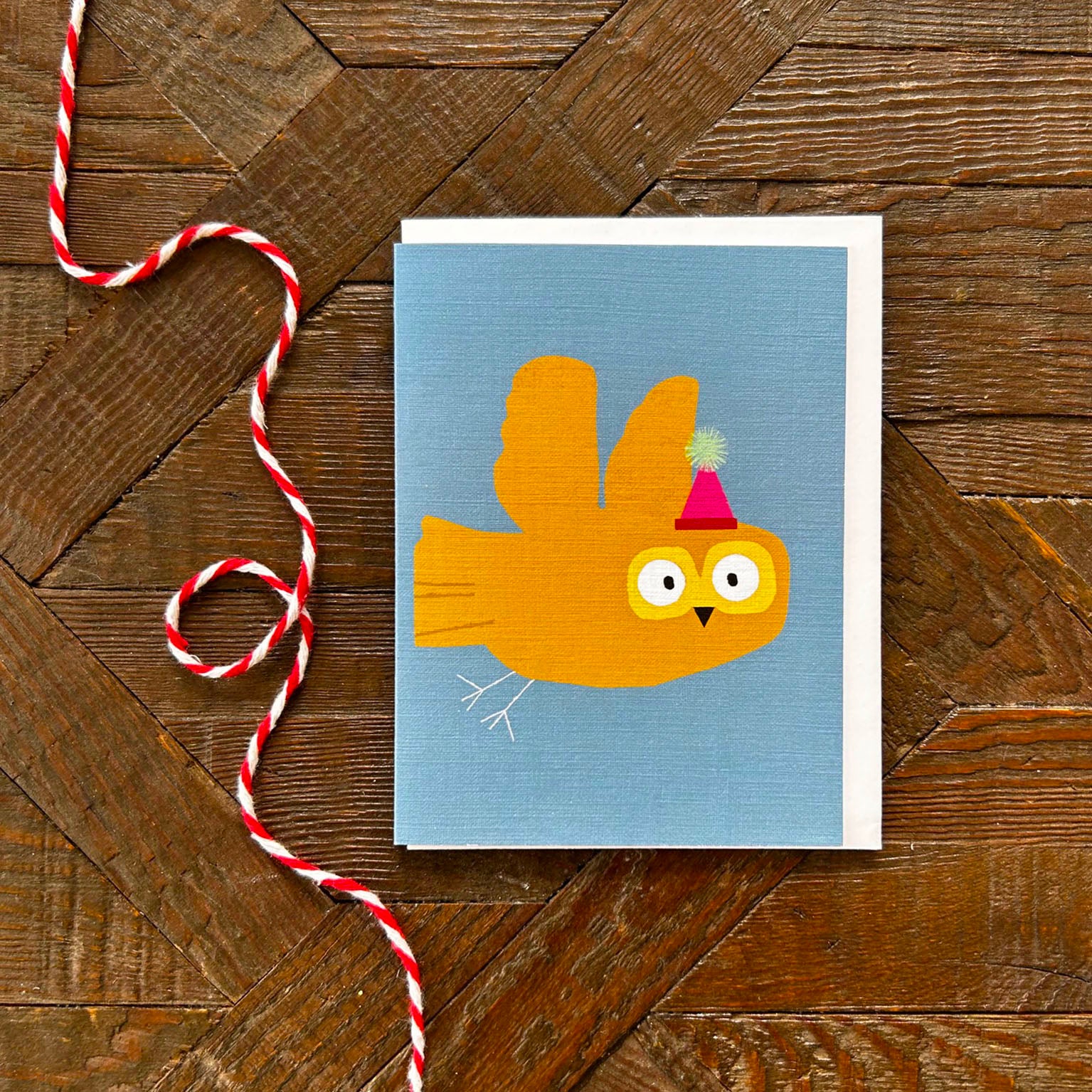 KAB40 mini owl greetings card