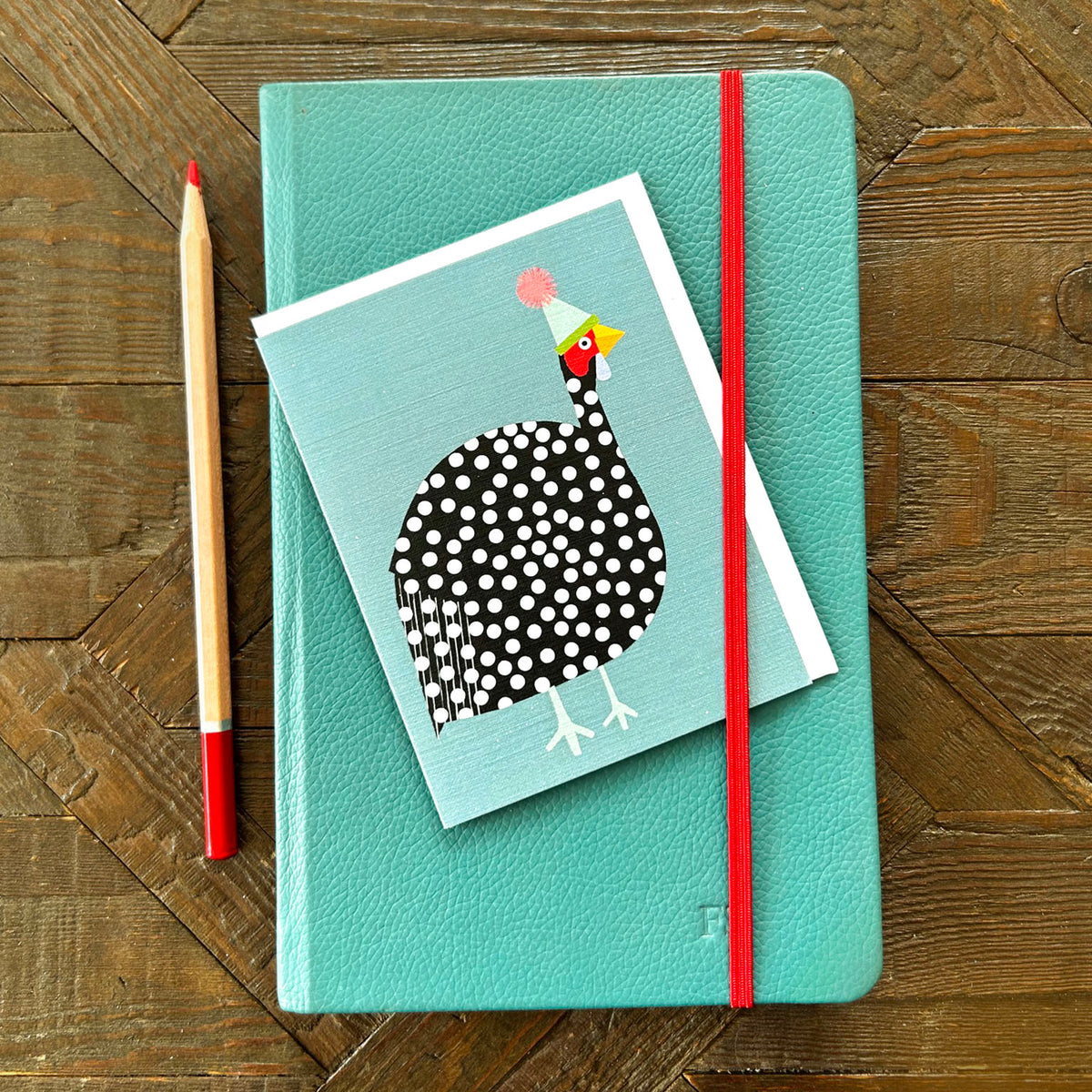 KAB41 mini guinea fowl card
