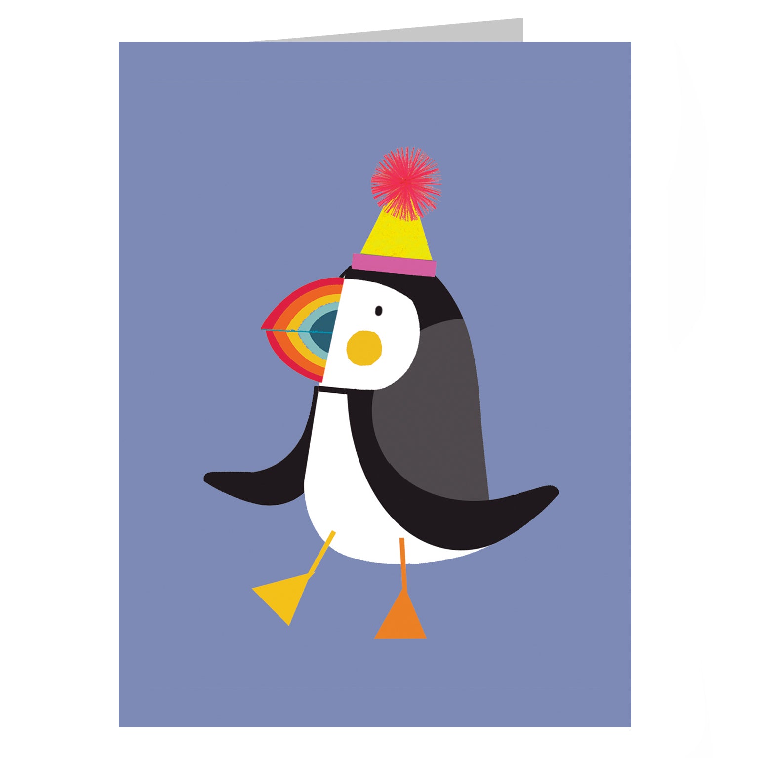 KAB43 mini puffin greetings card