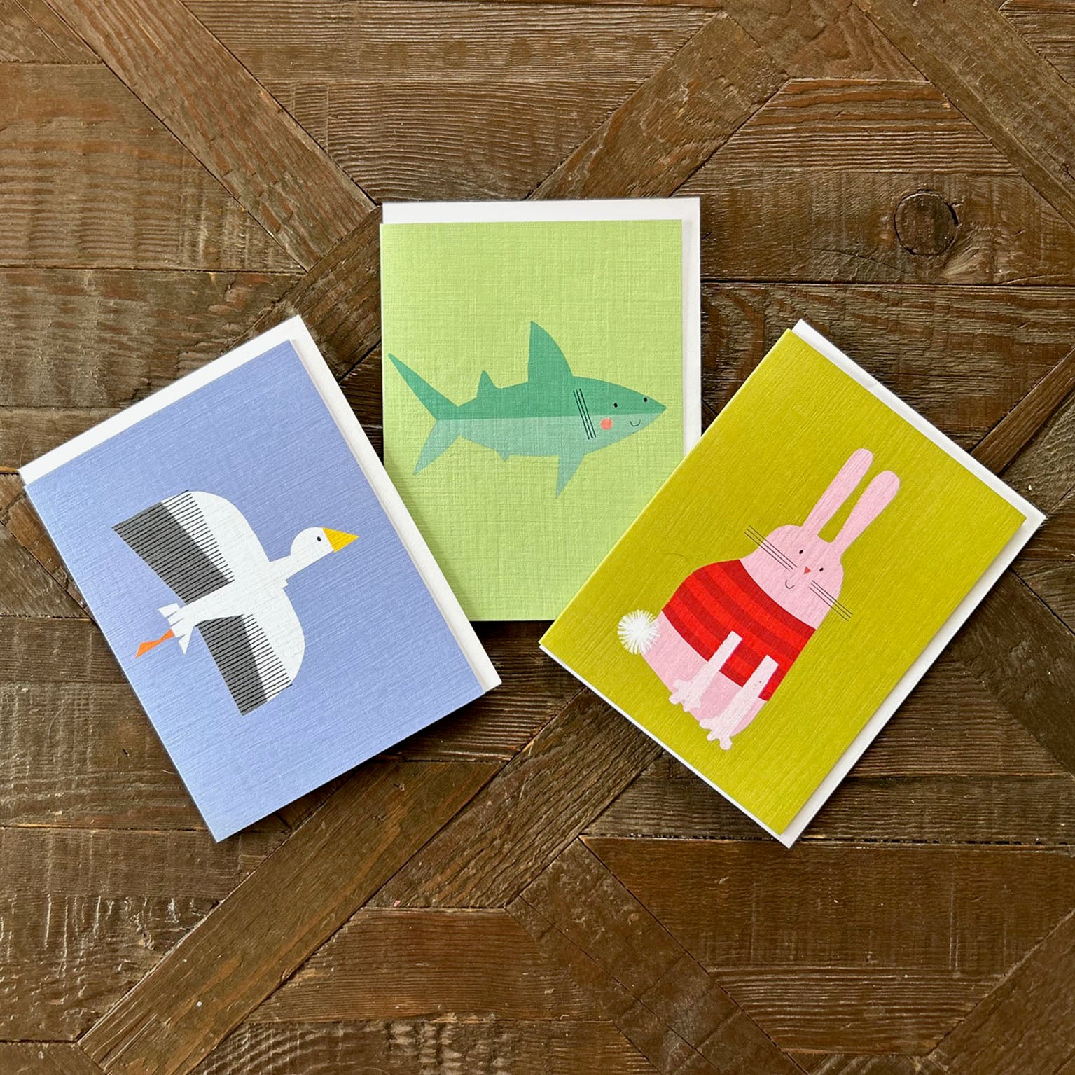 KAB44 mini gull greetings card