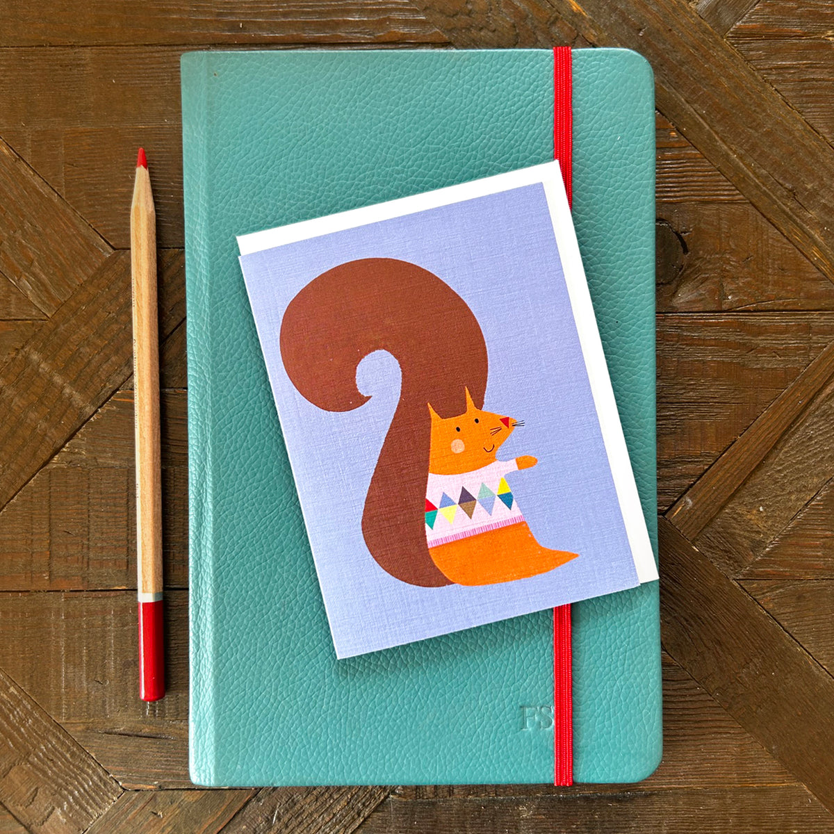 KAB46 mini squirrel greetings card
